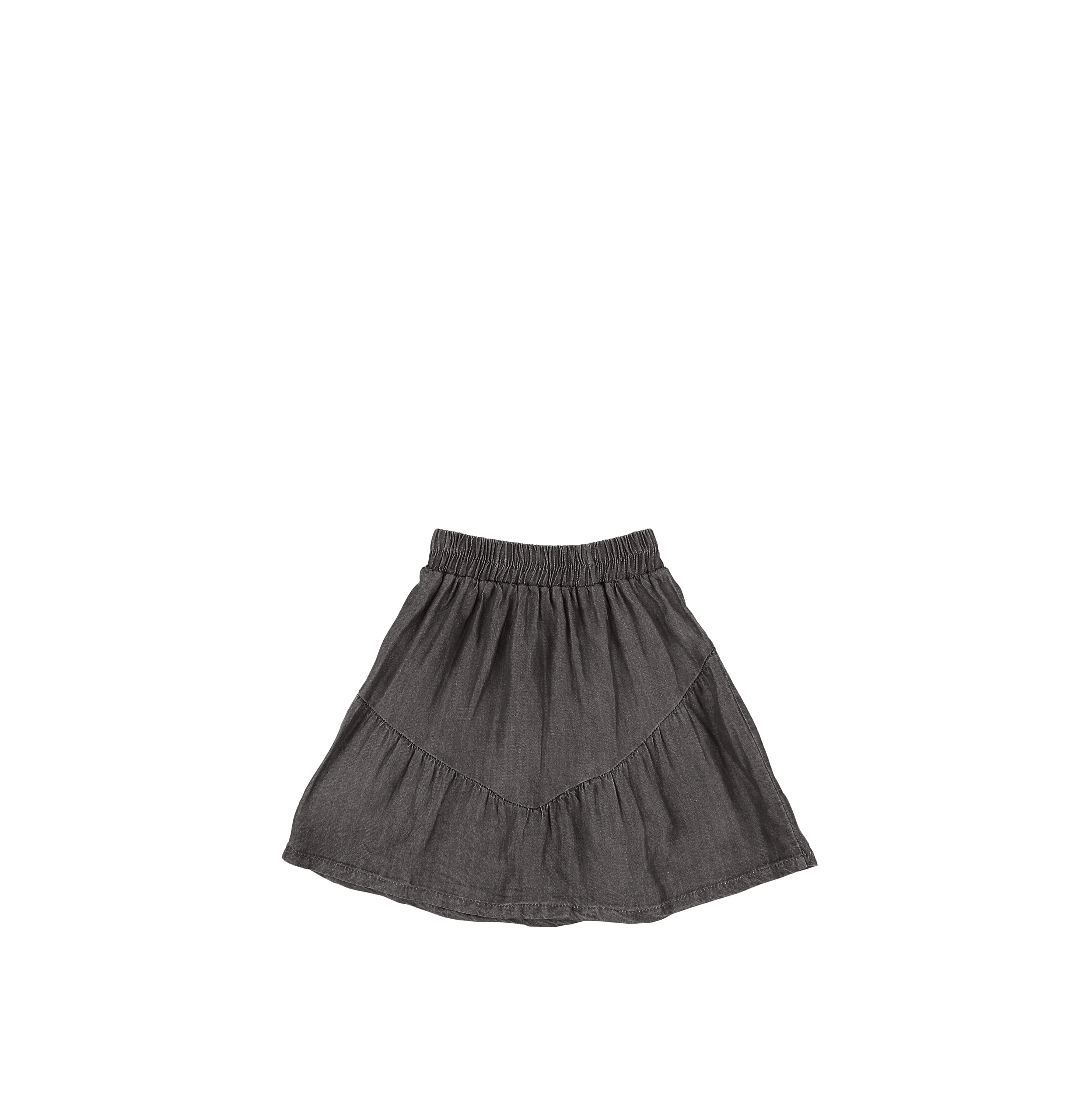 DENIM TENCEL SKIRT - Image 4