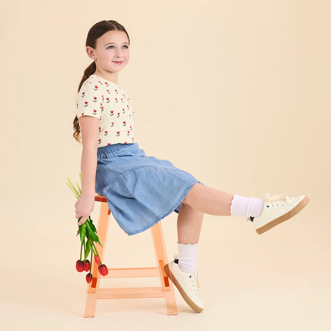 DENIM TENCEL SKIRT - Image 5