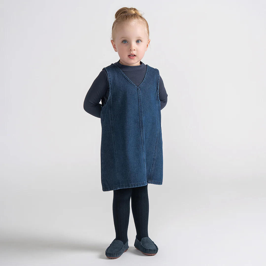 DENIM V NECK JUMPER - Image 3