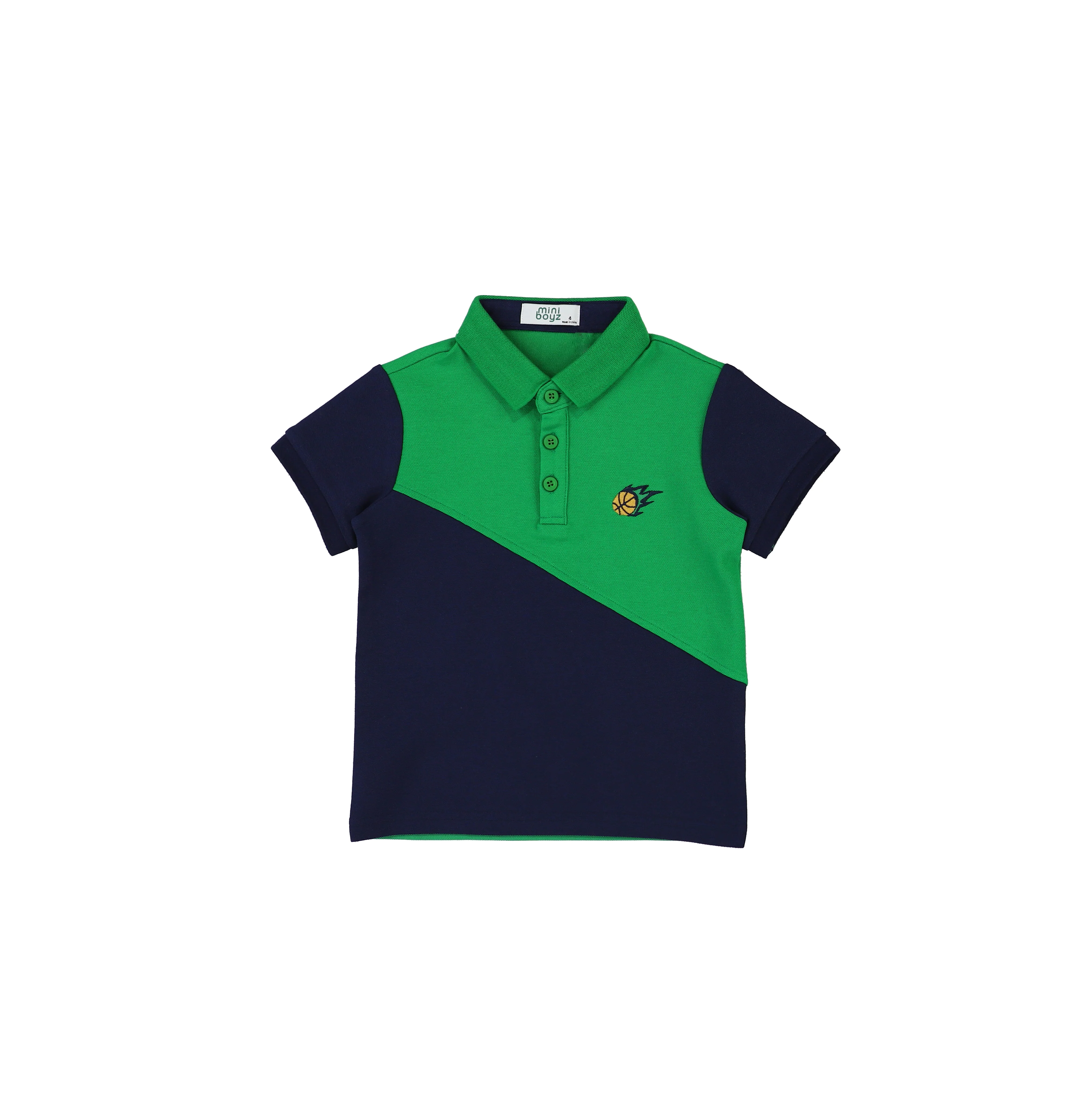 DIAGONAL COLORBLOCK POLO - Image 3