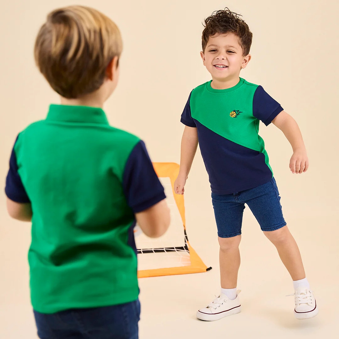 DIAGONAL COLORBLOCK POLO - Image 6