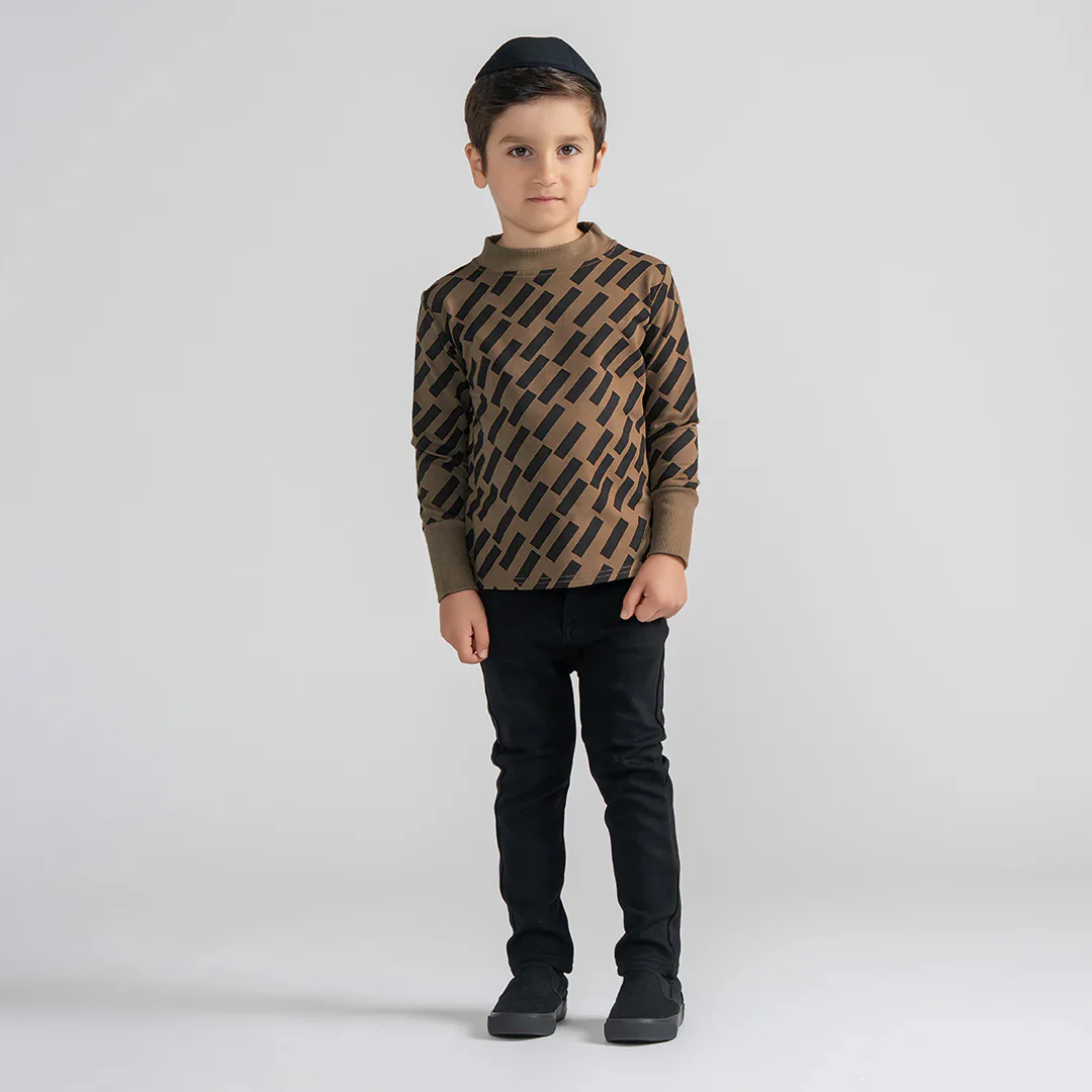 DIAGONAL LINE MOCKNECK - Image 4