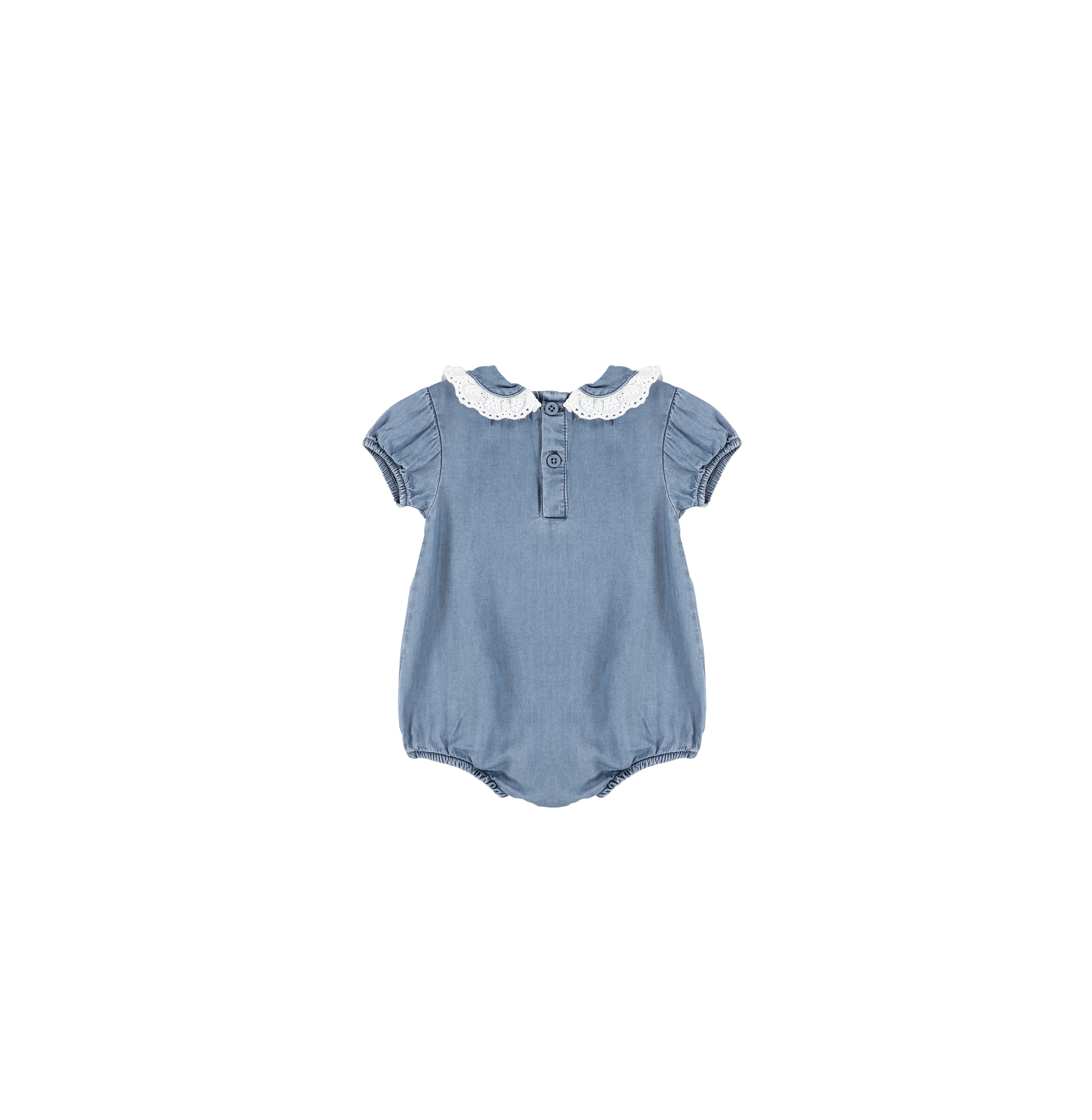 EYELET TRIM COLLAR ROMPER - Image 2