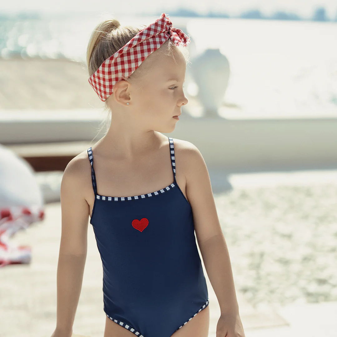 GINGHAM TRIM BATHING SUIT - Image 3
