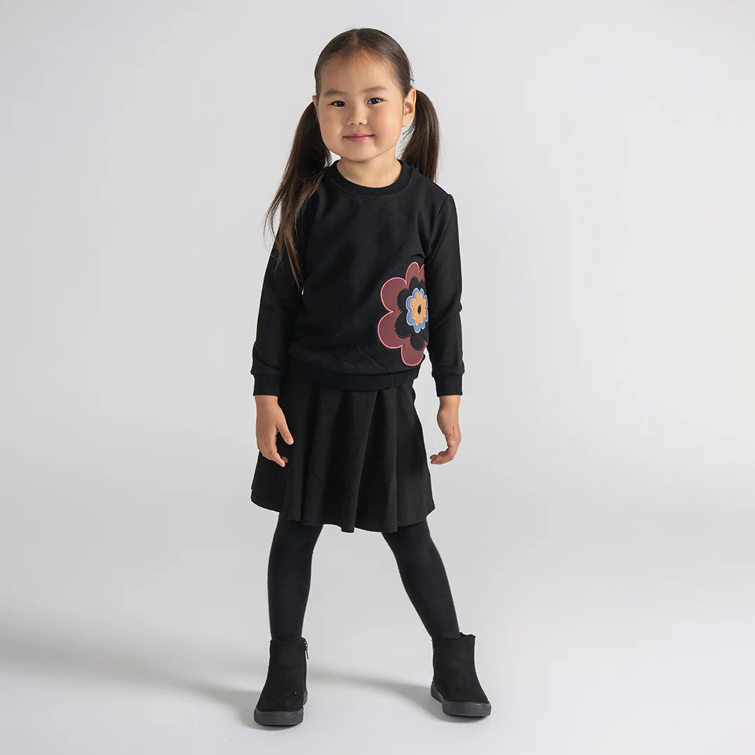 LAYERED FLOWER SWEATSHIRT - Image 3