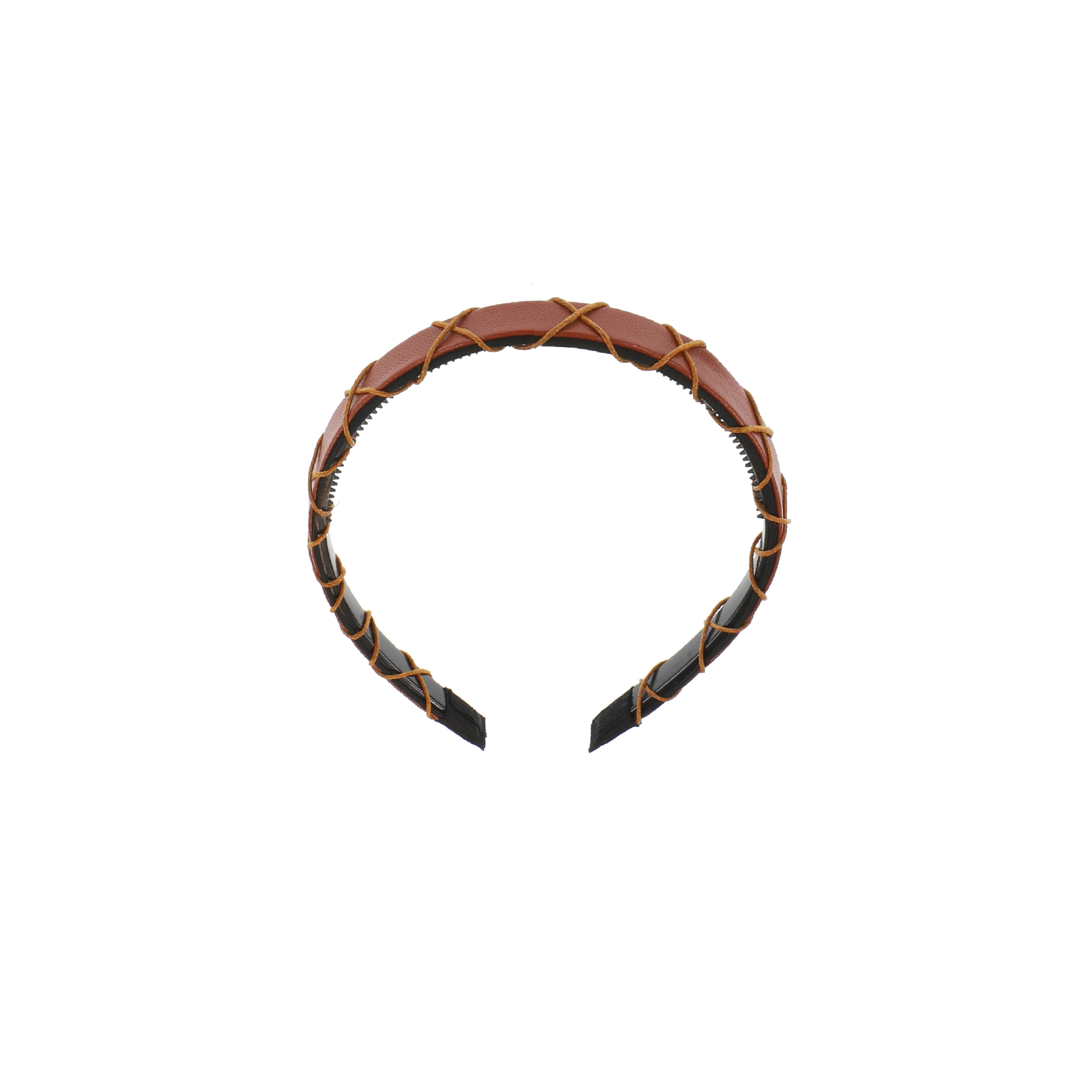 LEATHER CRISCROSS HEADBAND - Image 4