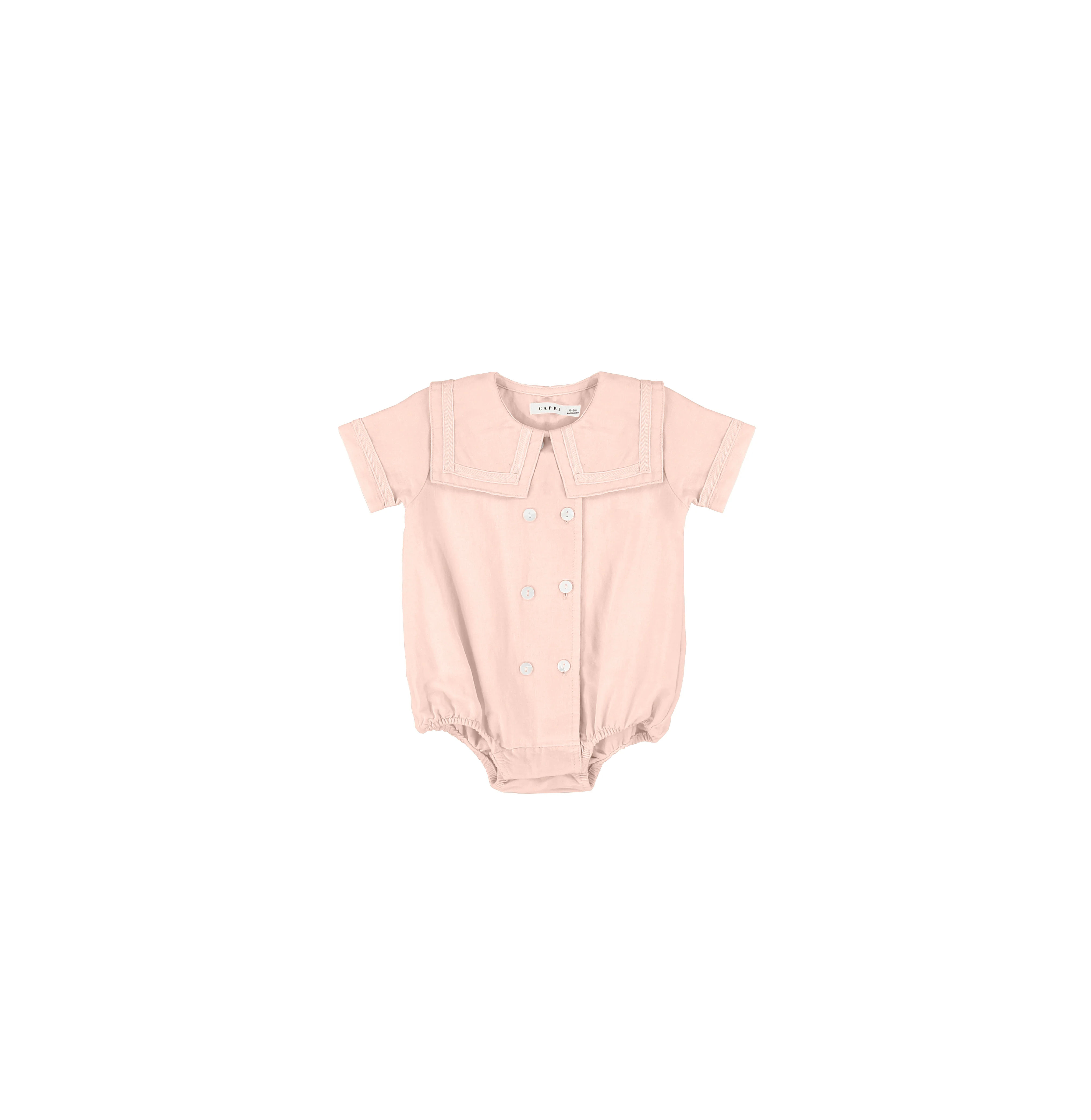 LINEN DOUBLE BUTTON ROMPER - Image 3