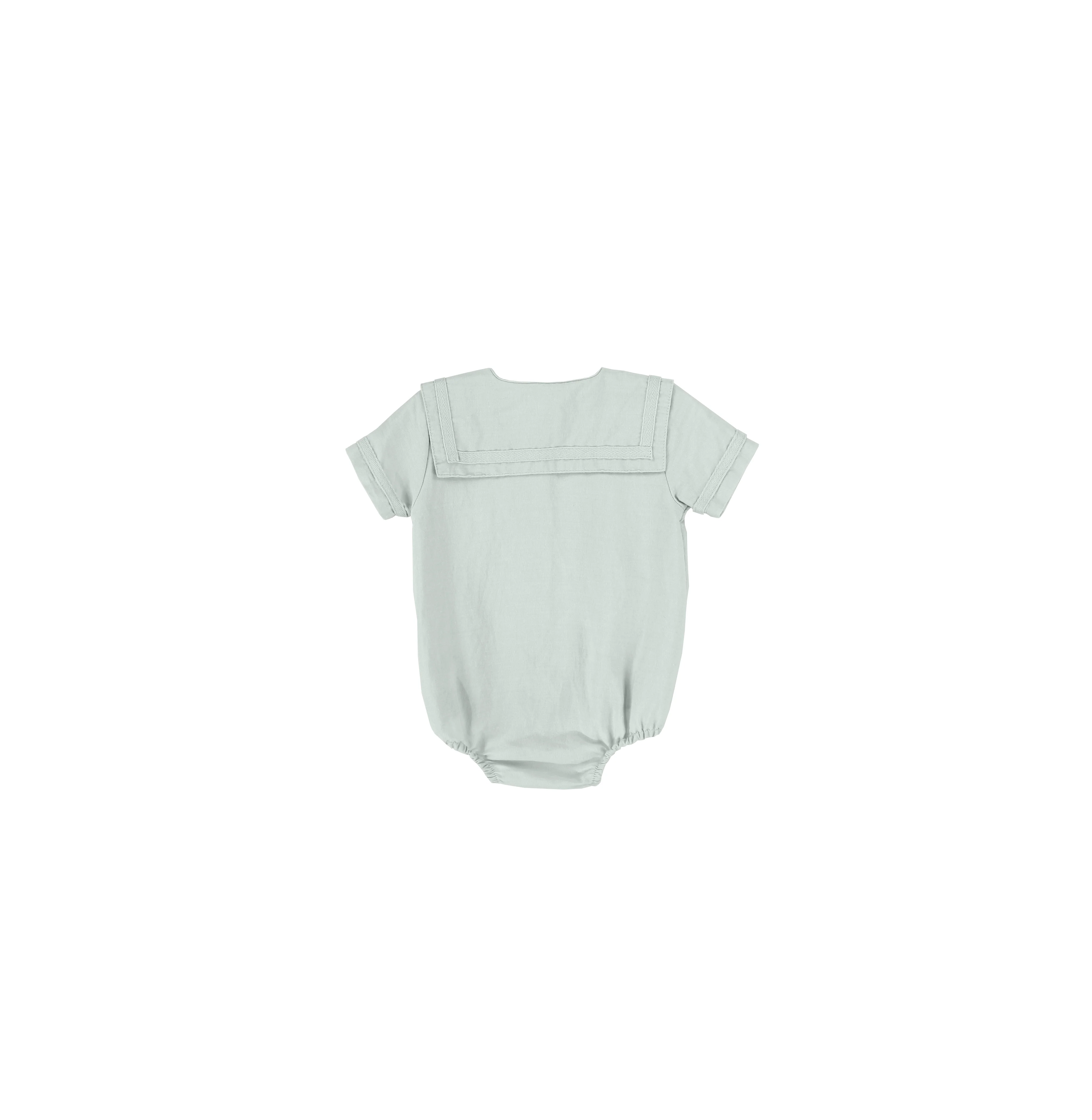 LINEN DOUBLE BUTTON ROMPER - Image 4