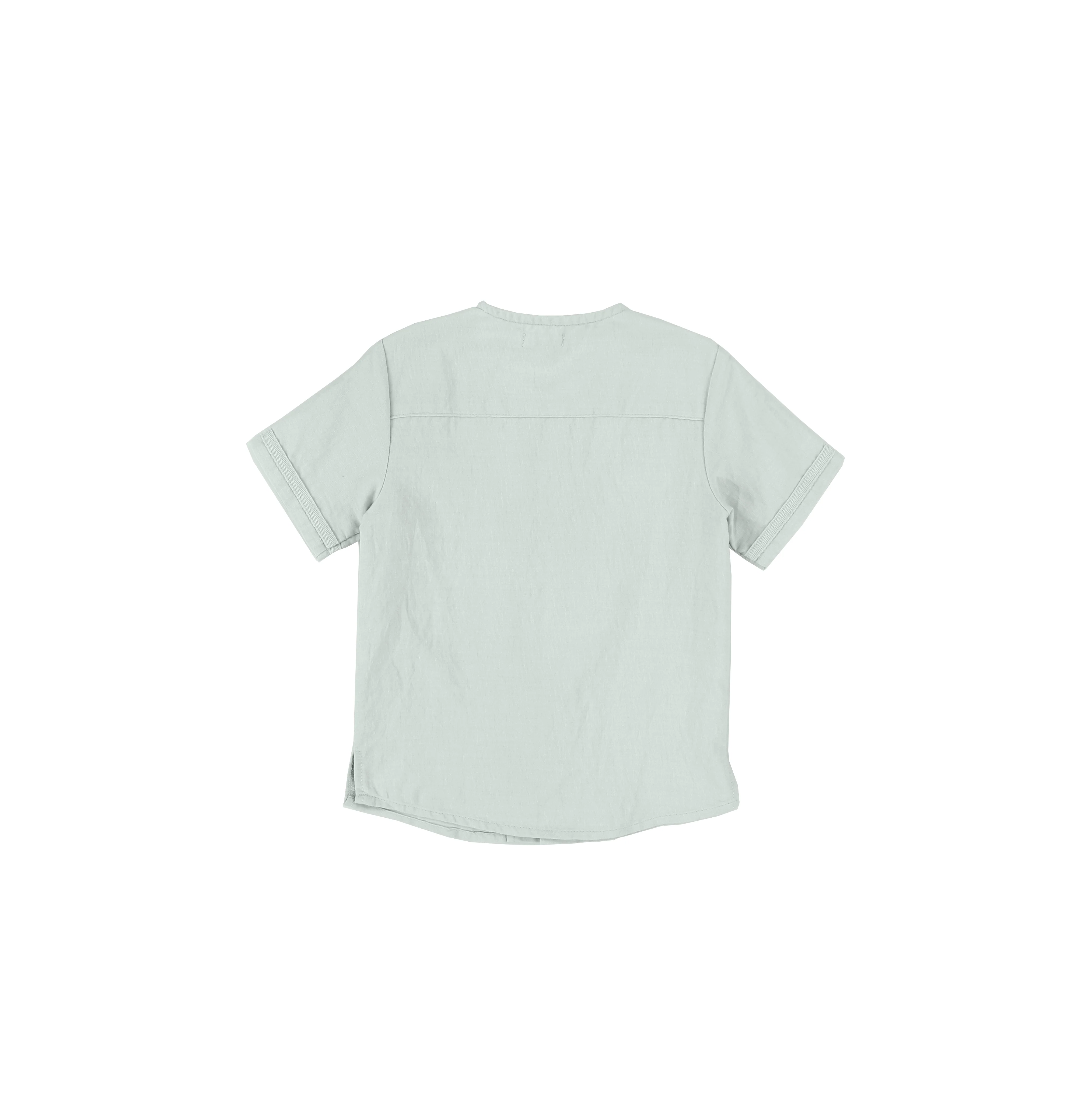 LINEN DOUBLE BUTTON SHIRT - Image 3