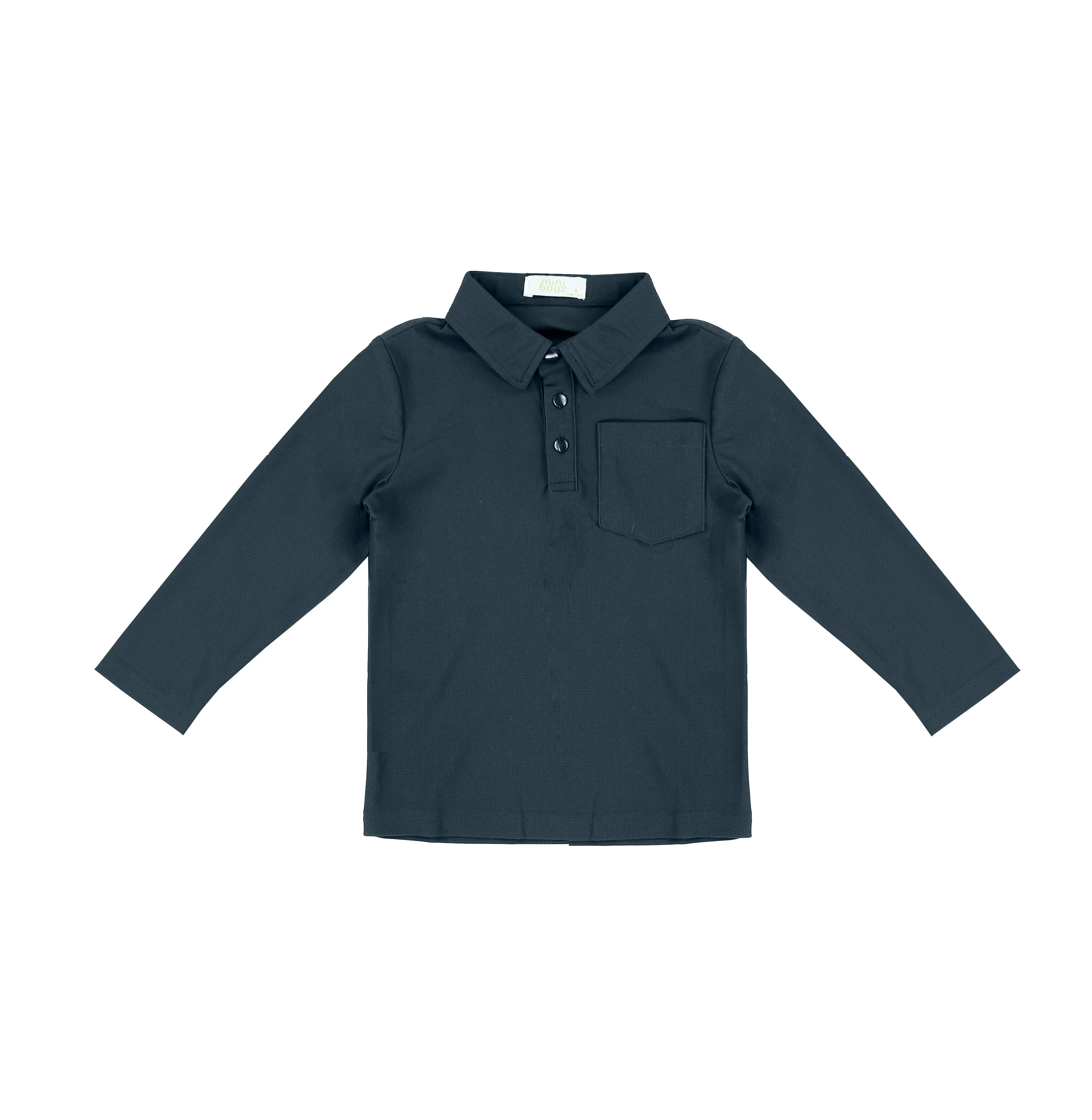 LONG SLEEVES DRY FIT TEXTURED POLO - Image 2