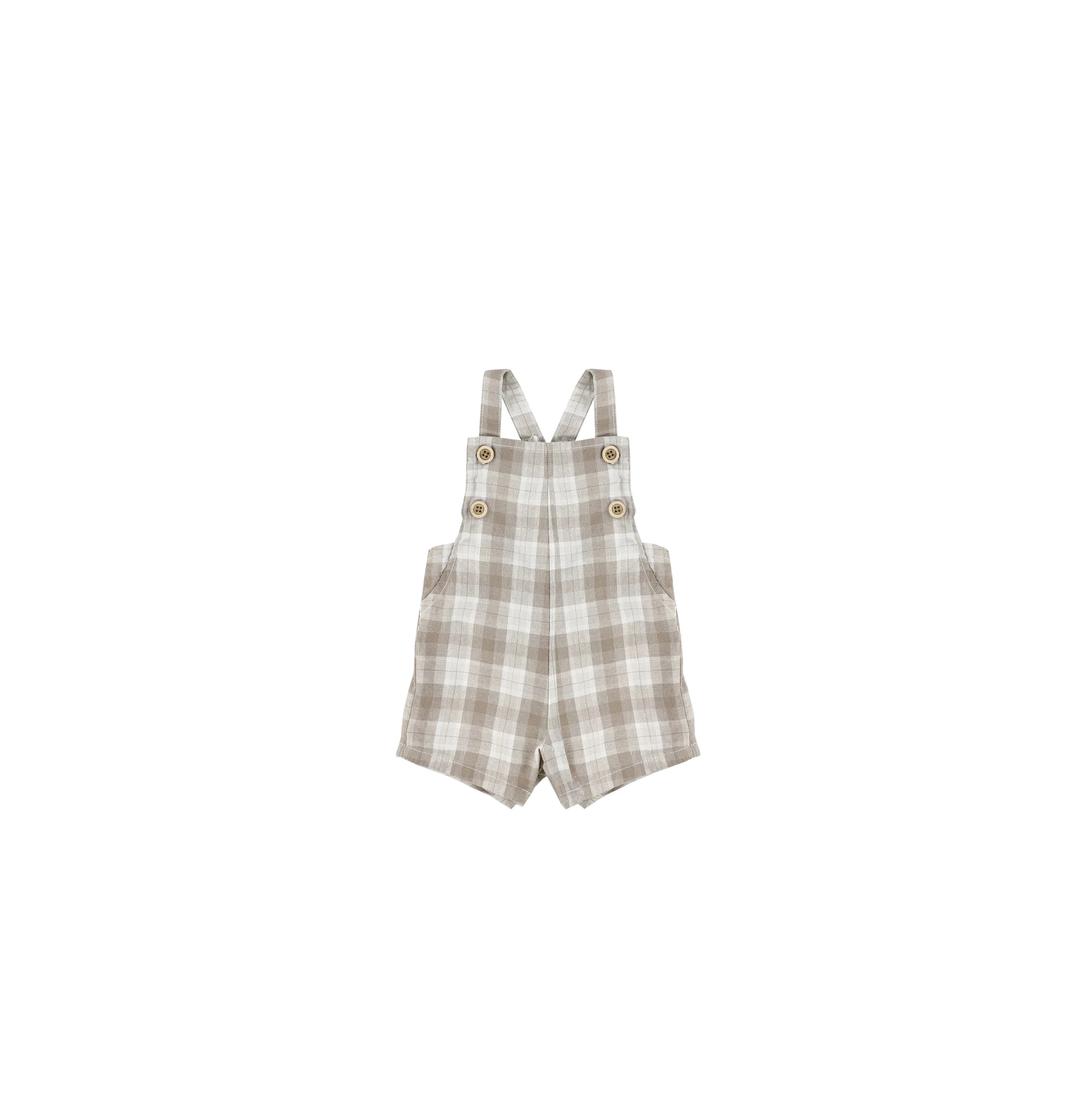PLAID OVERALLS