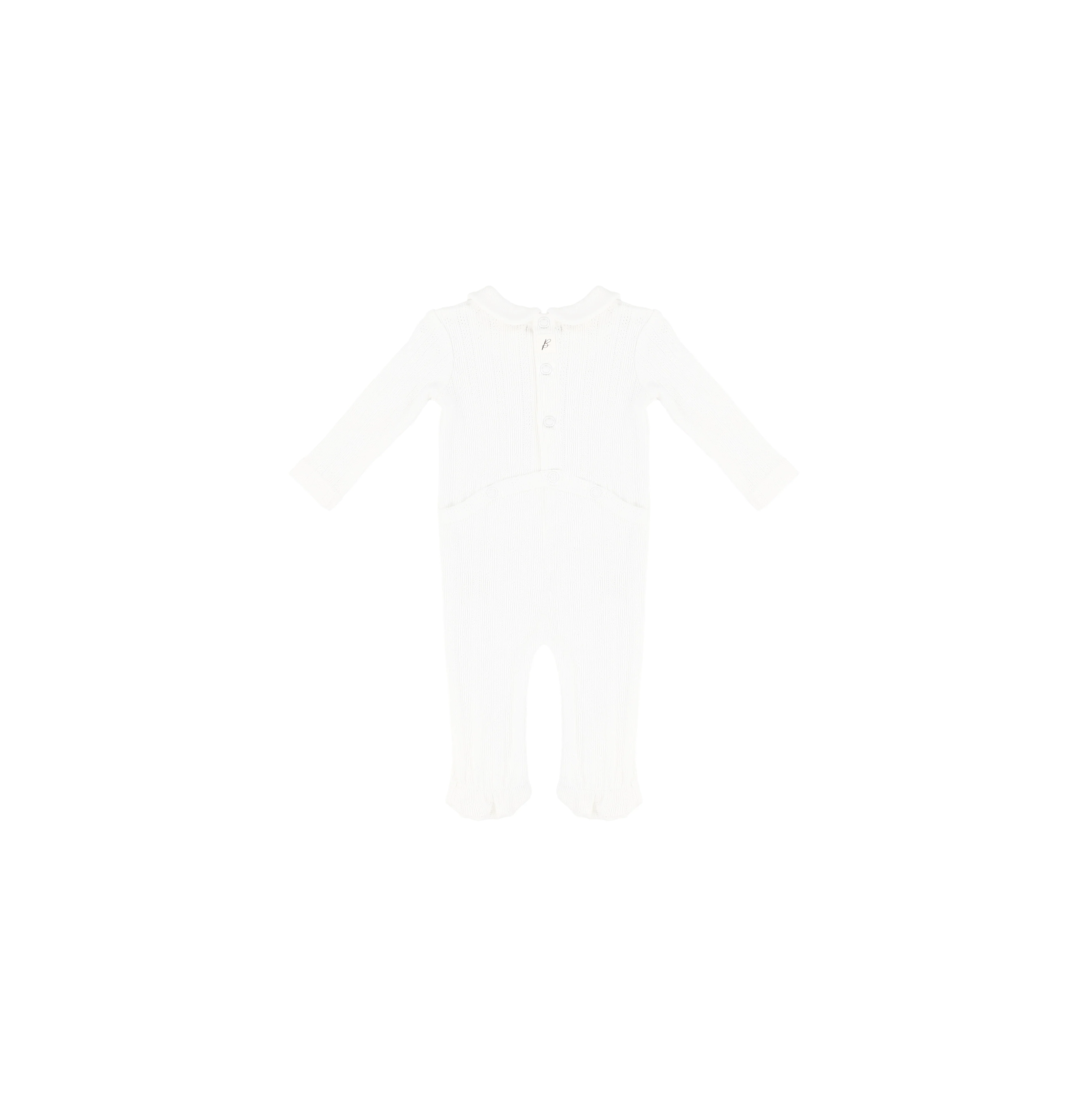 POINTELLE COLLAR FOOTIE - Image 3