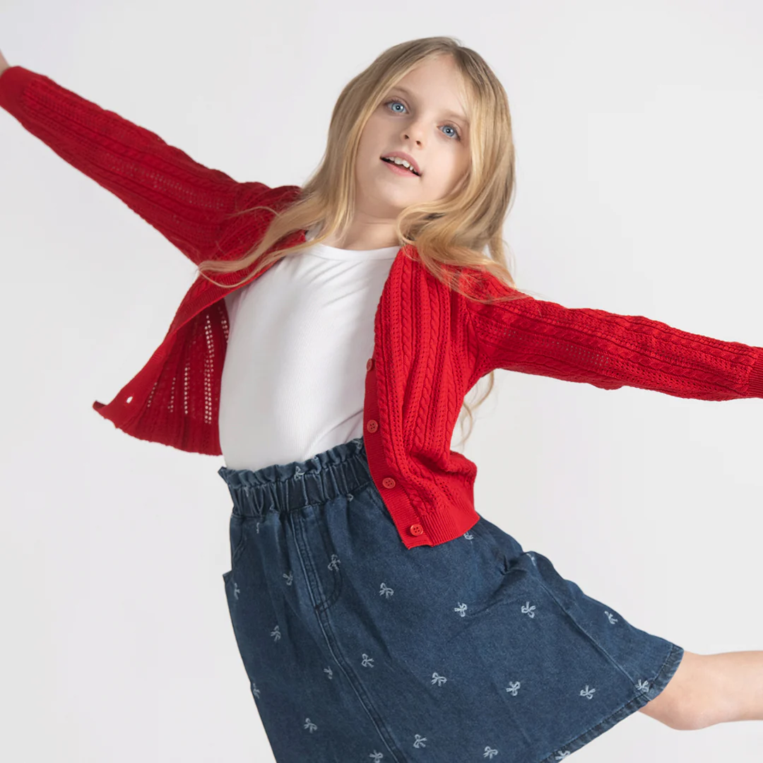 POINTELLE KNIT CARDIGAN - Image 6