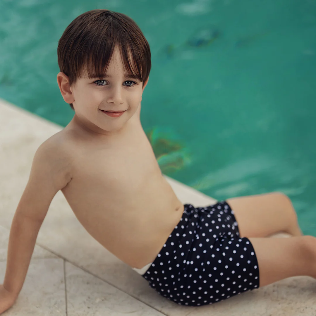 POLKA DOT BABY SWIM SHORTS - Image 2