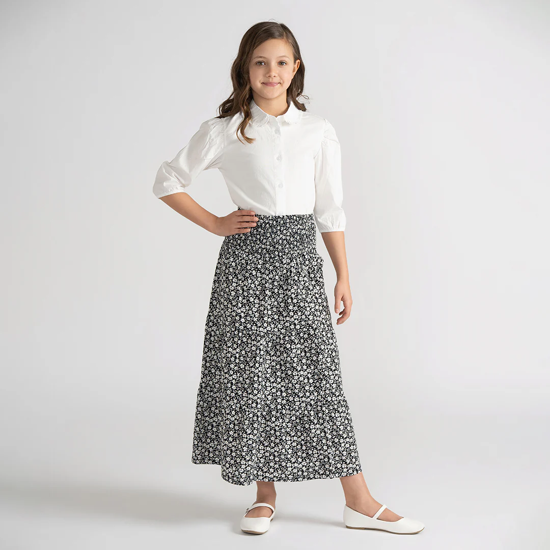 PRINTED WOVEN MAXI SKIRT - Image 3