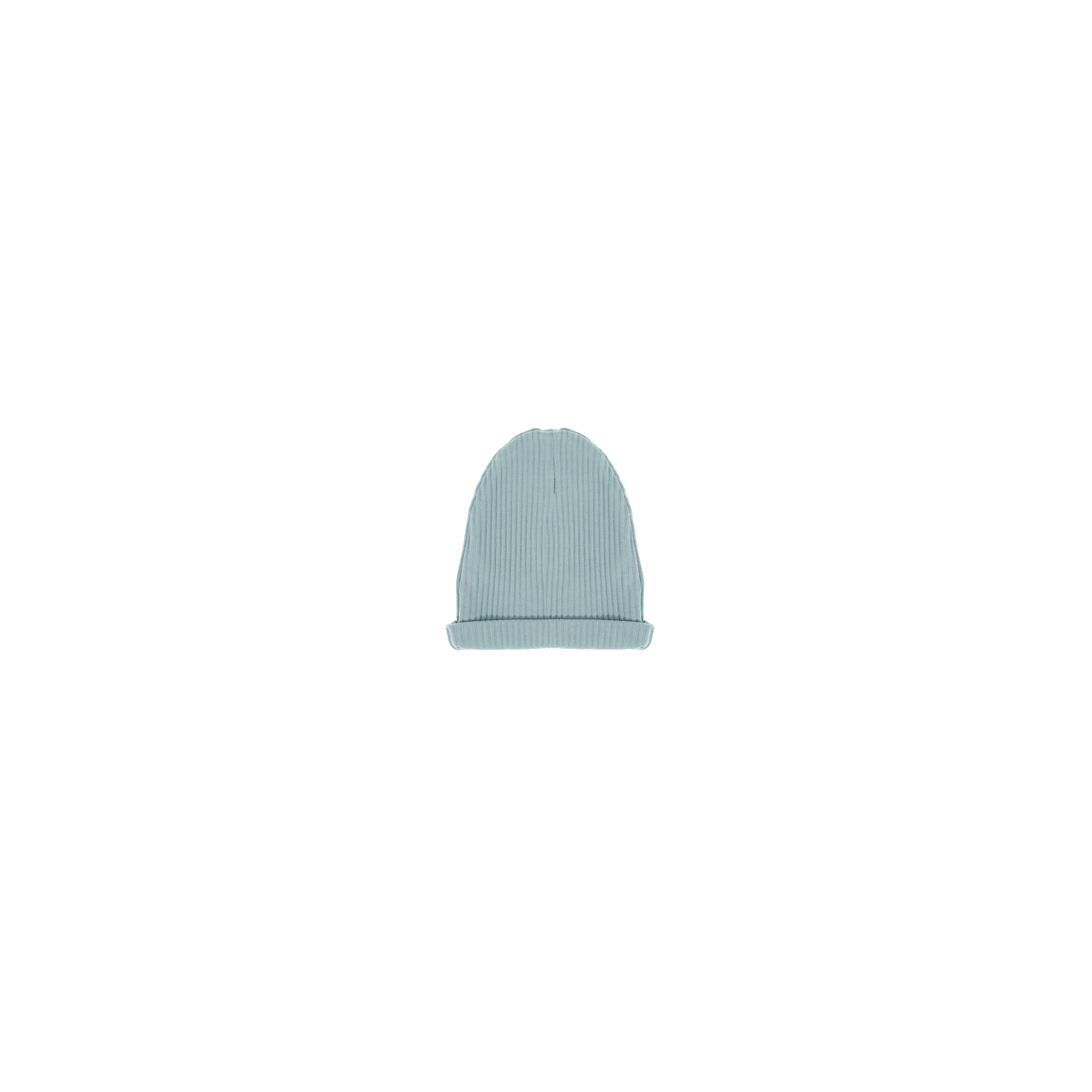 RIBBED FOLD OVER BEANIE