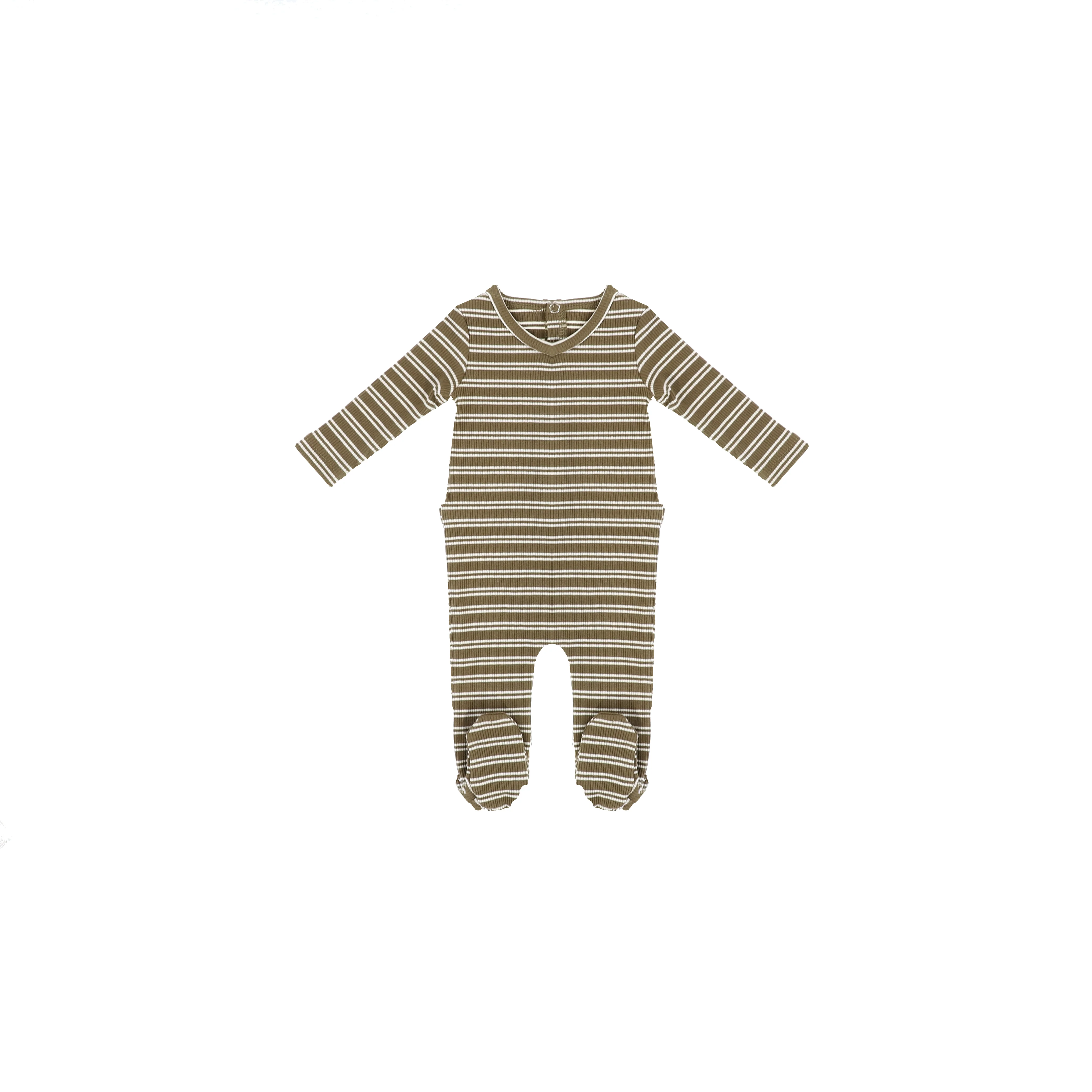 RIBBED STRIPED FOOTIE - Image 3