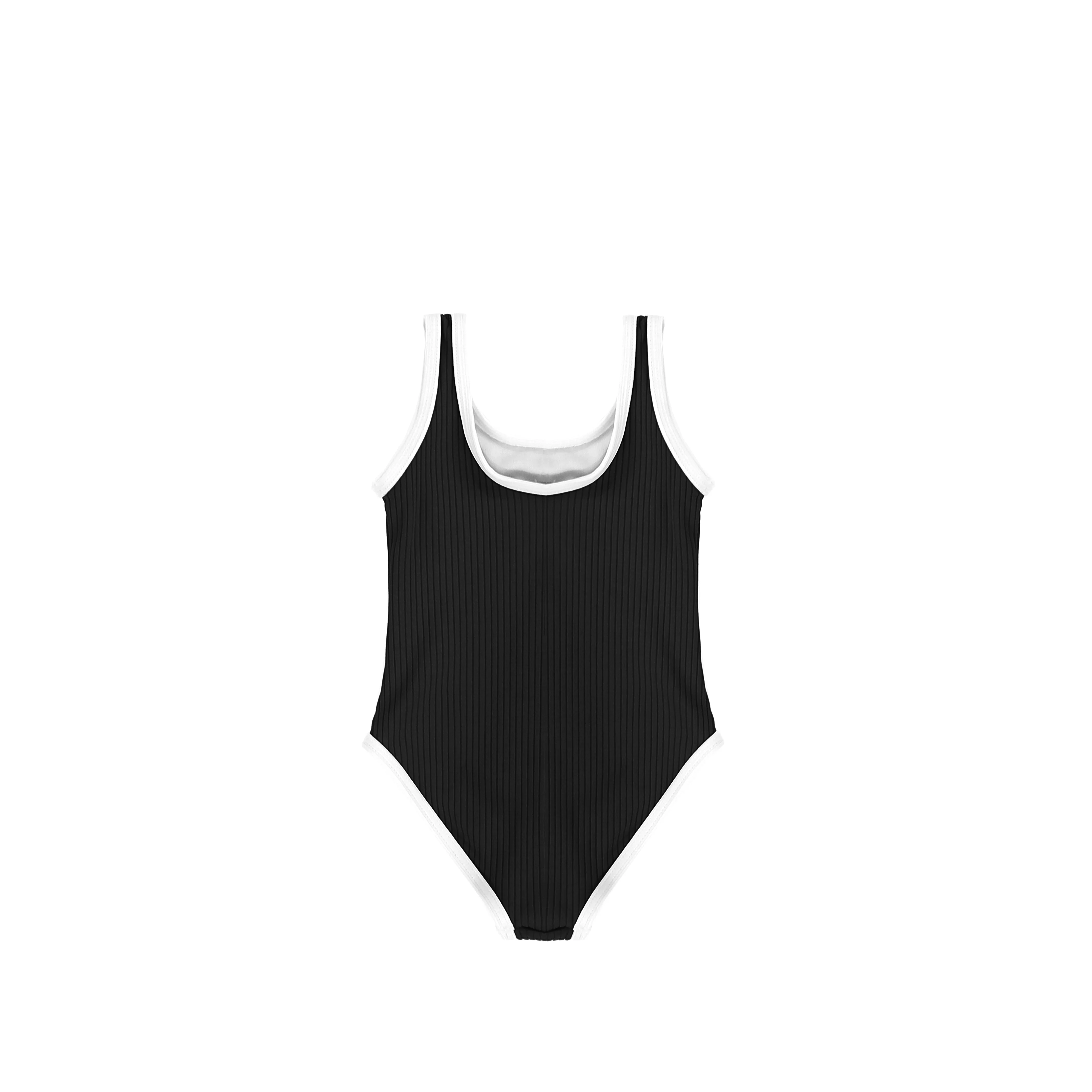 RIBBED TRIM BATHING SUIT - Image 3