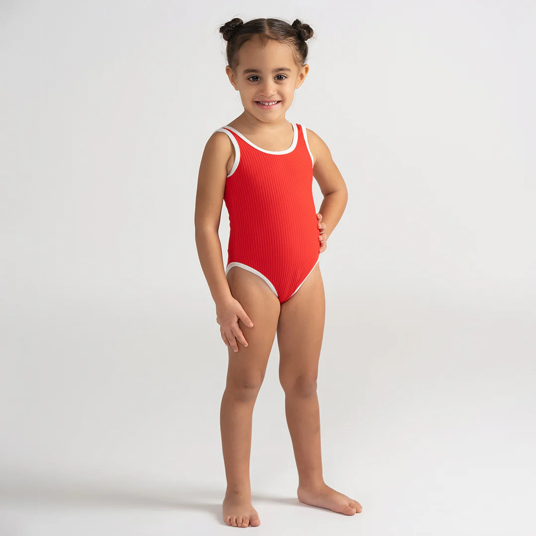 RIBBED TRIM BATHING SUIT - Image 4