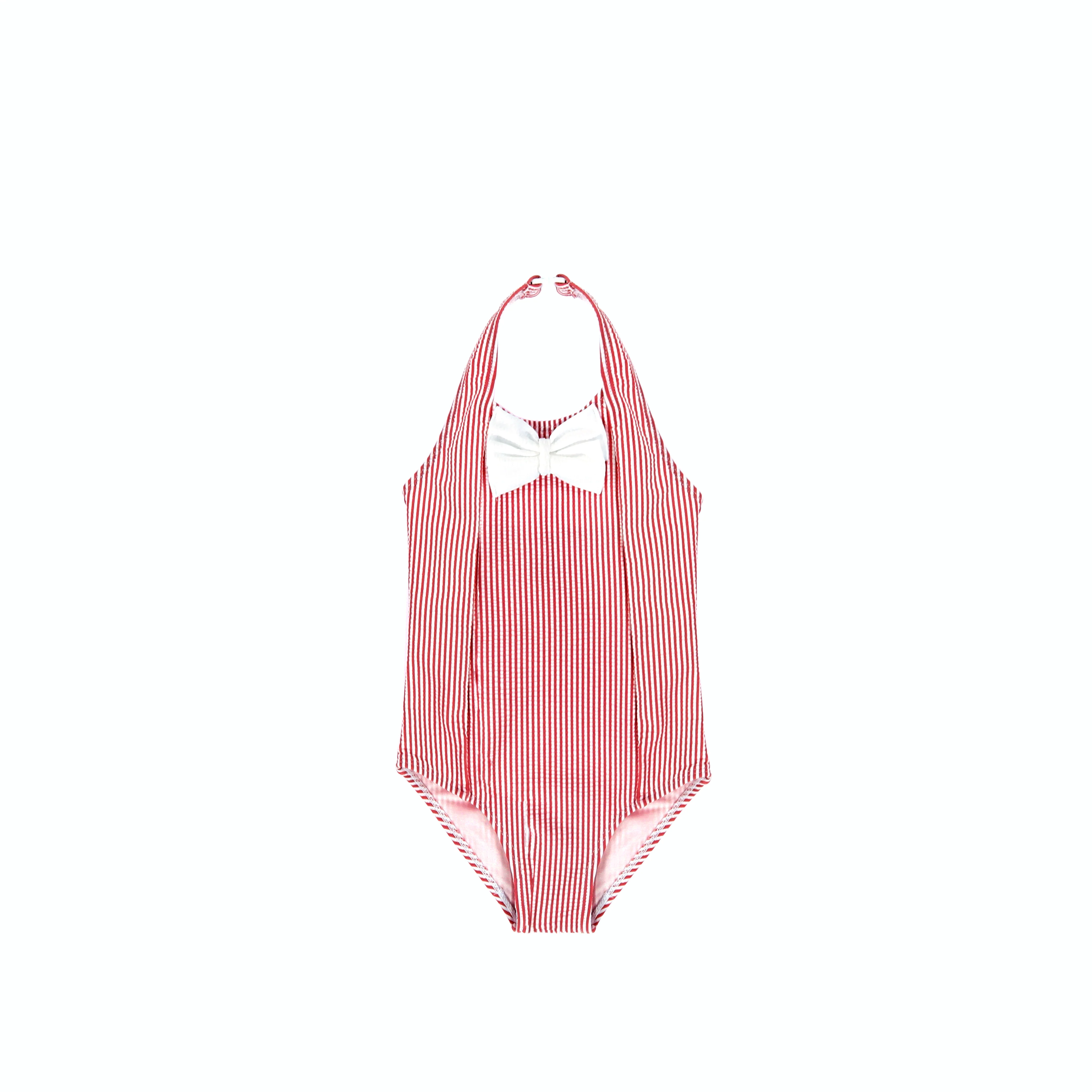 SEERSUCKER HALTER BATHING SUIT - Image 2