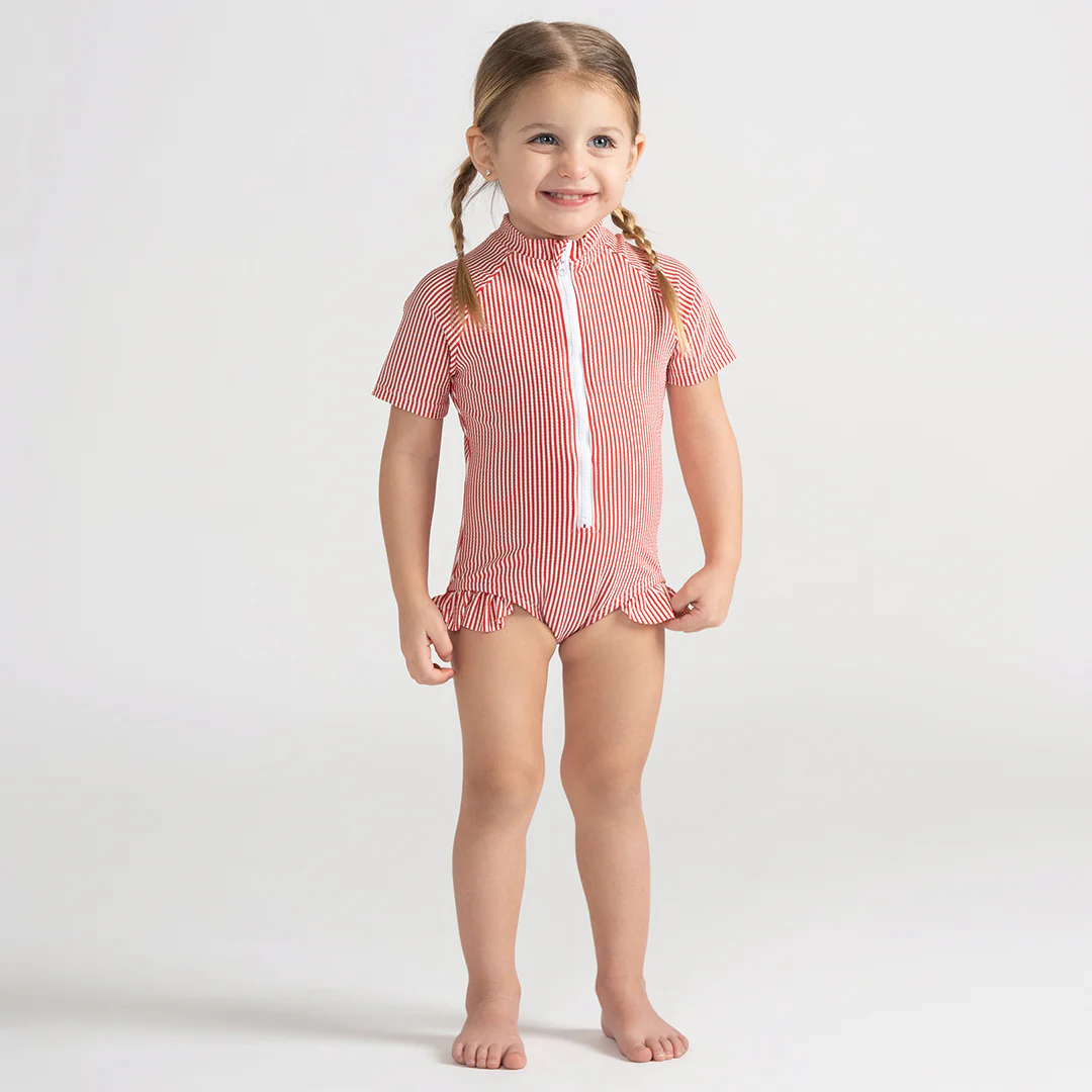 SEERSUCKER RUFFLE RASHGUARD - Image 4