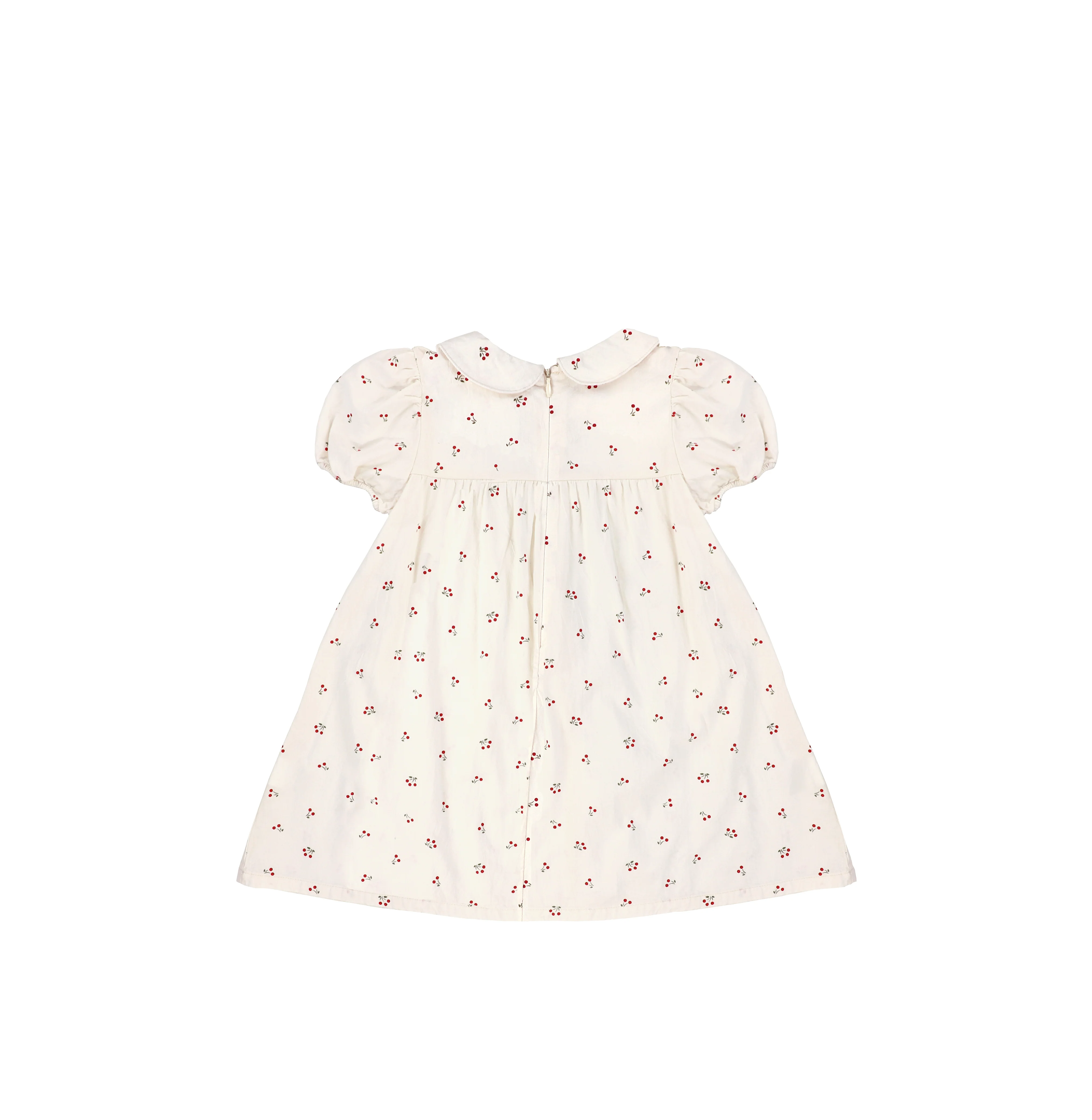 SHORT SLEEVES COLLAR CHERRY DRESS - Image 2