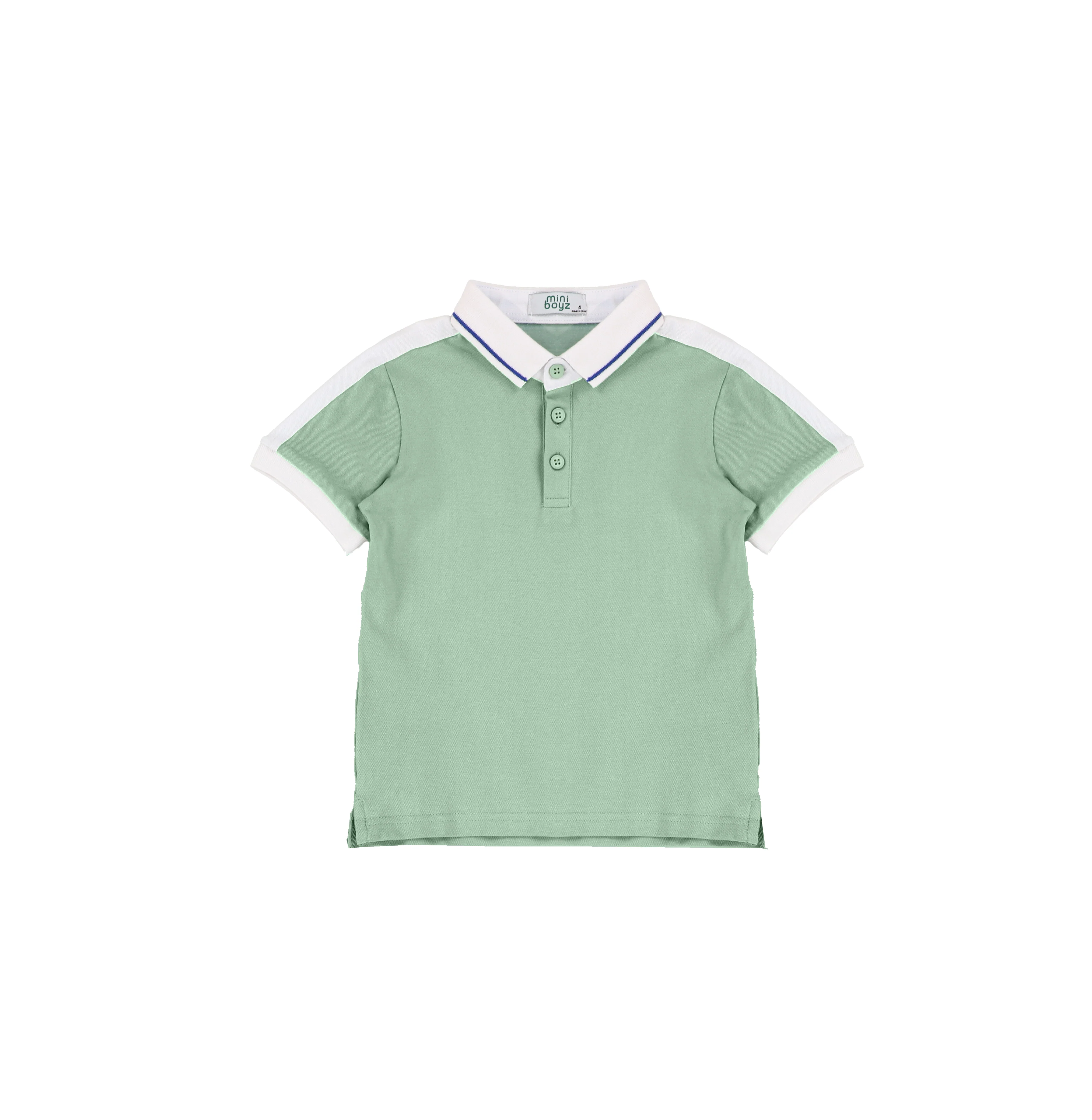 SHORT SLEEVES COLLAR TRIM POLO - Image 3