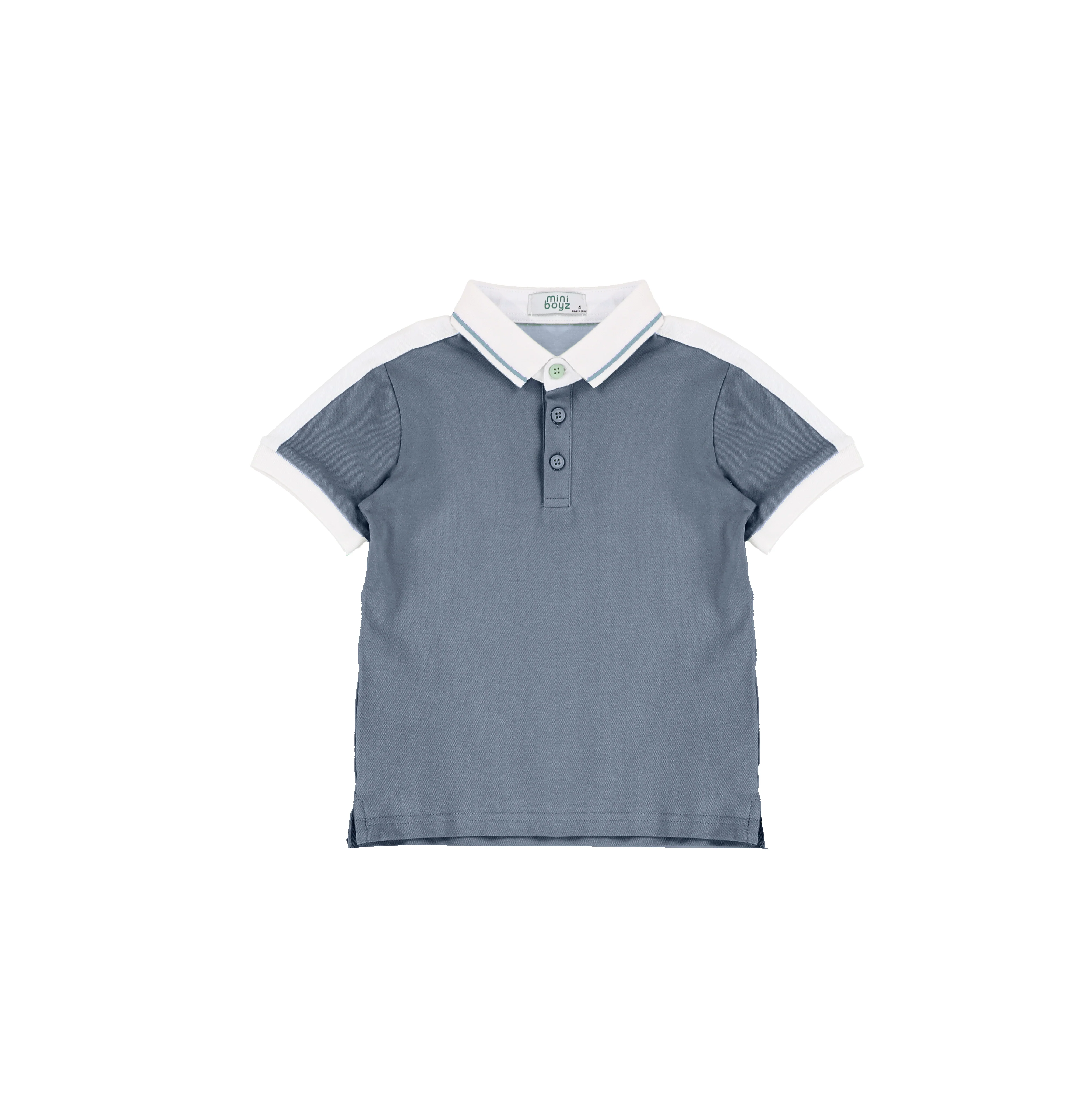 SHORT SLEEVES COLLAR TRIM POLO - Image 4