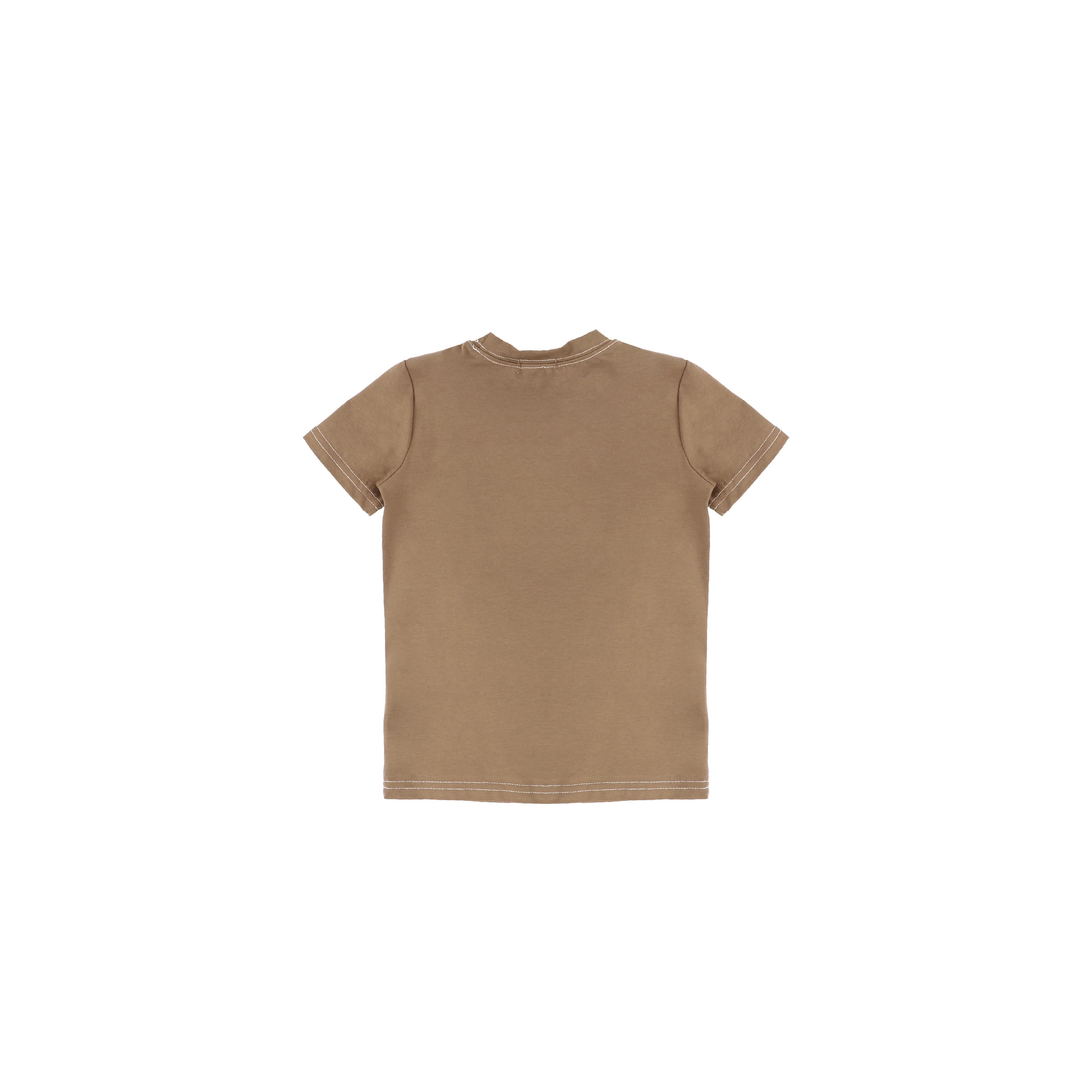 SHORT SLEEVES COLORFUL STITCHED TSHIRT - Image 4