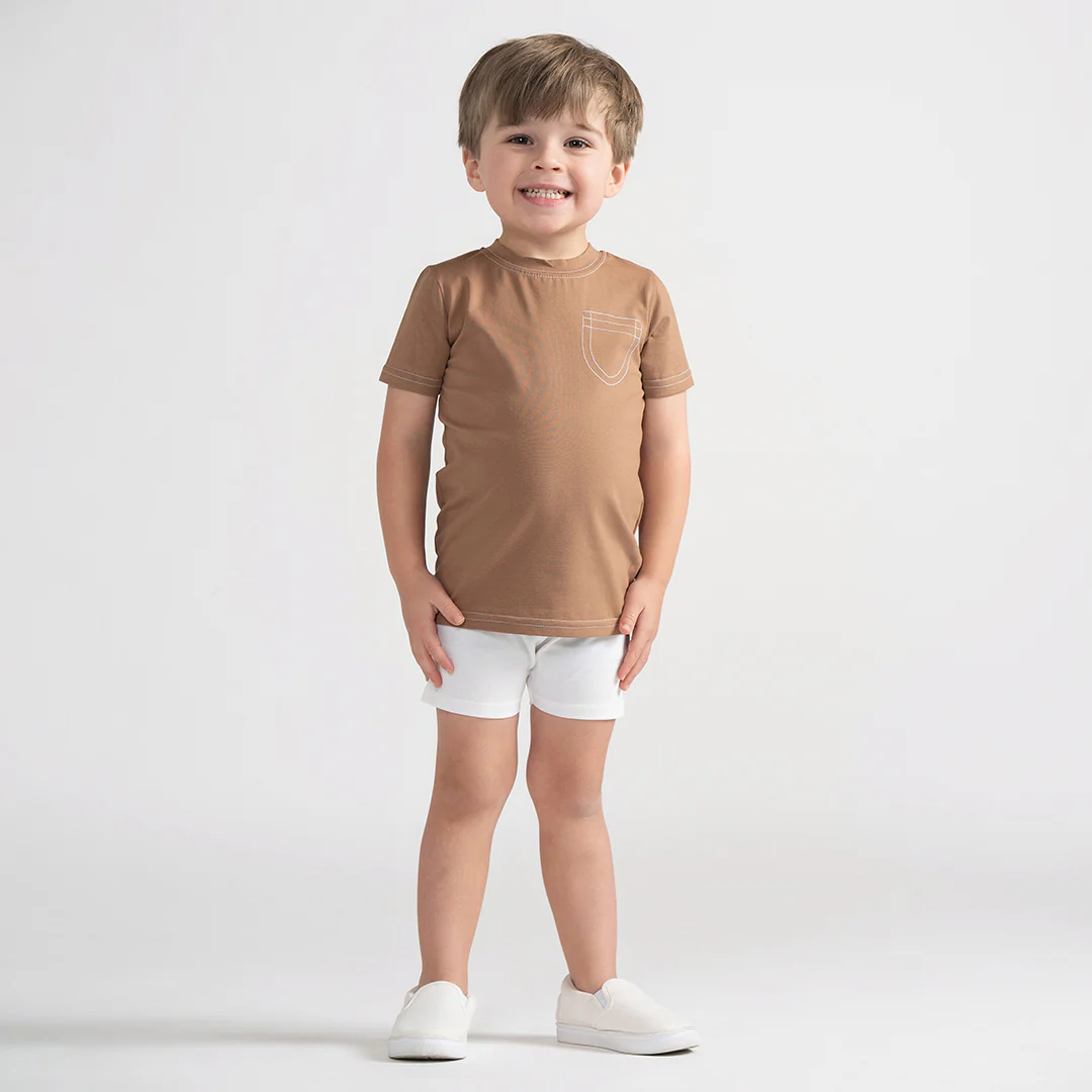 SHORT SLEEVES COLORFUL STITCHED TSHIRT - Image 5