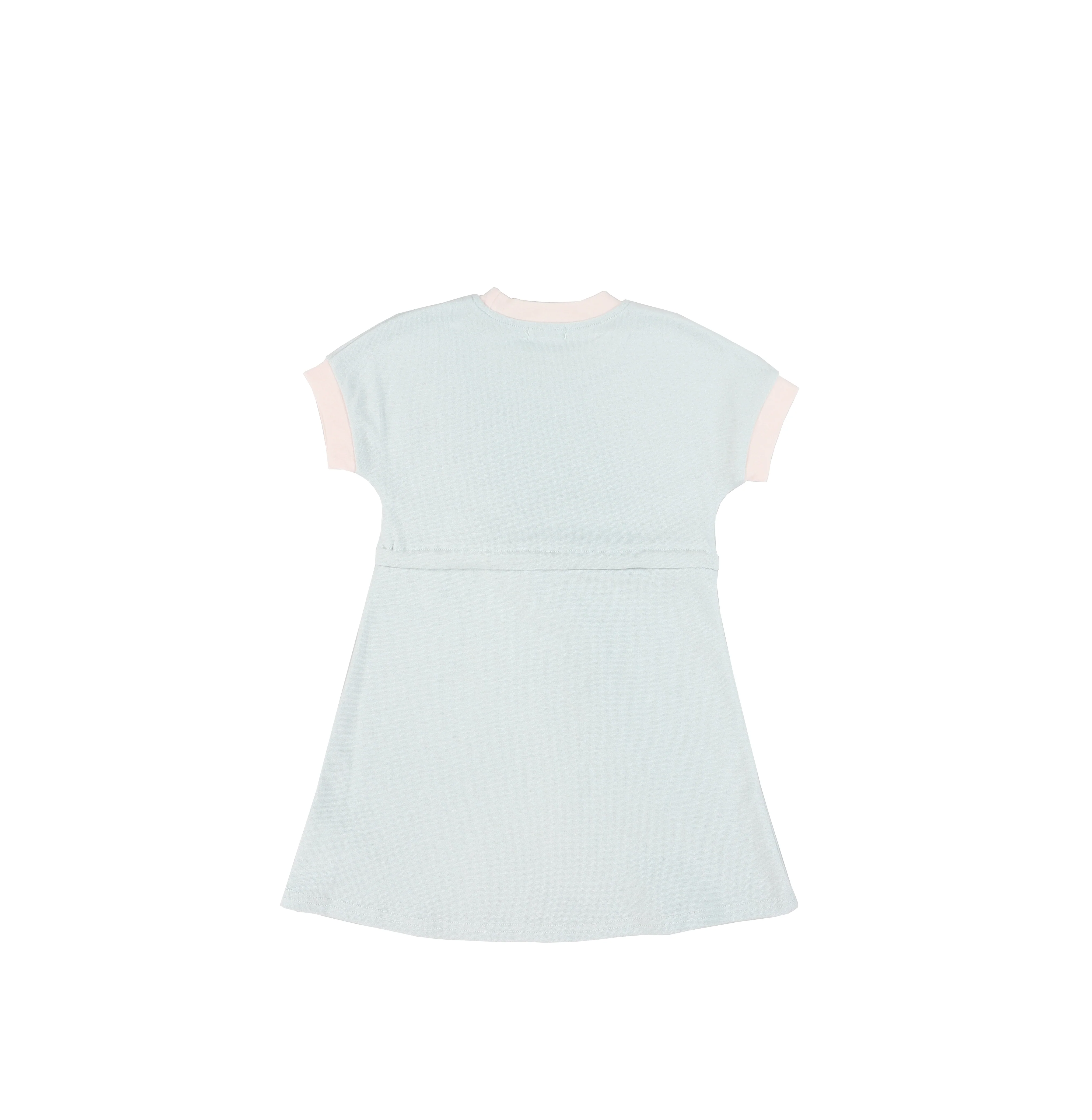 SHORT SLEEVES CONTRAST TRIM DRESS - Image 4