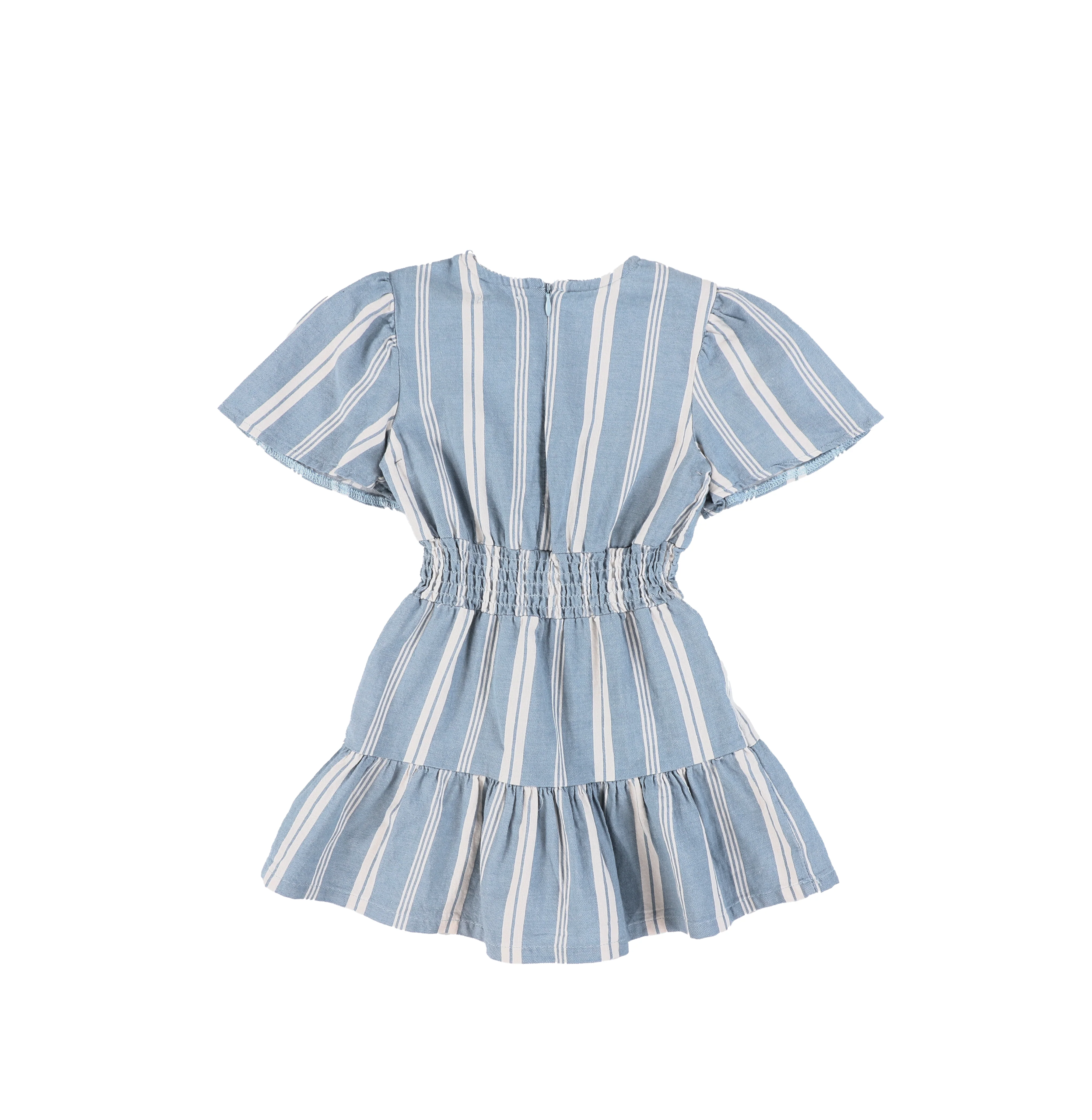 SHORT SLEEVES DOUBLE STRIPE DRESS - Image 3