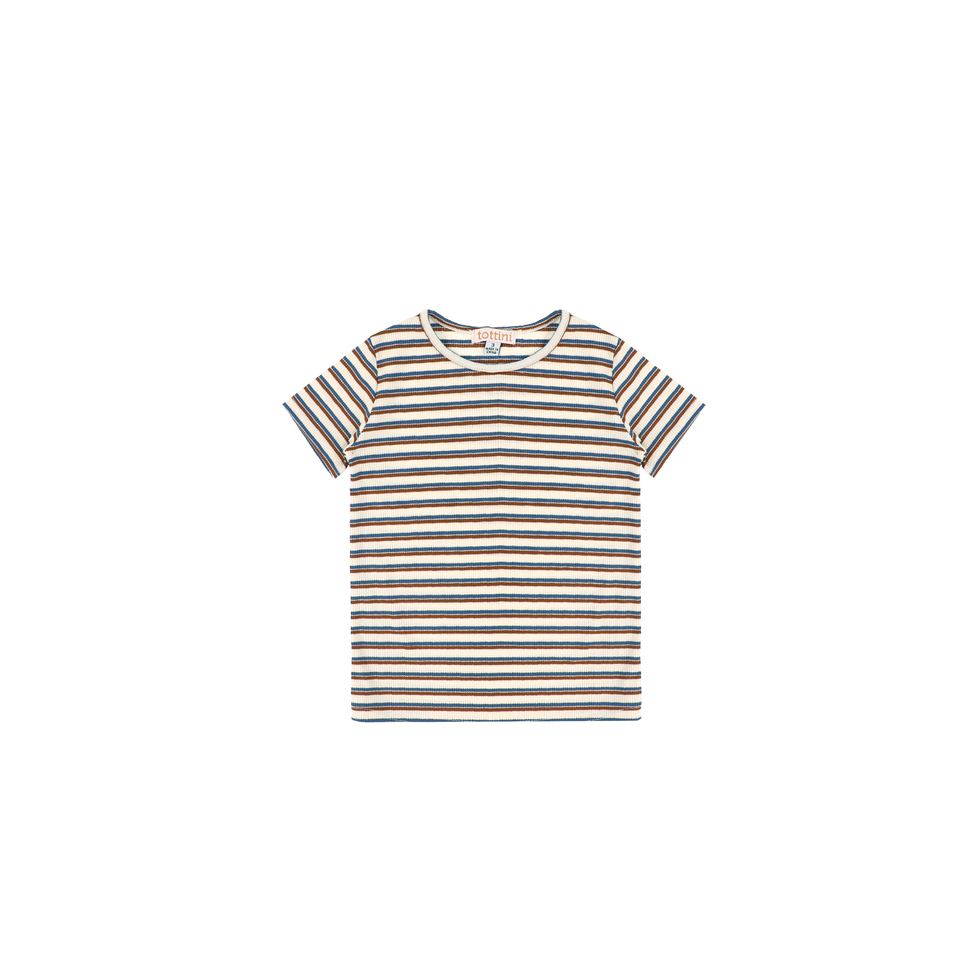 SHORT SLEEVES DOUBLE STRIPE TSHIRT - Image 2