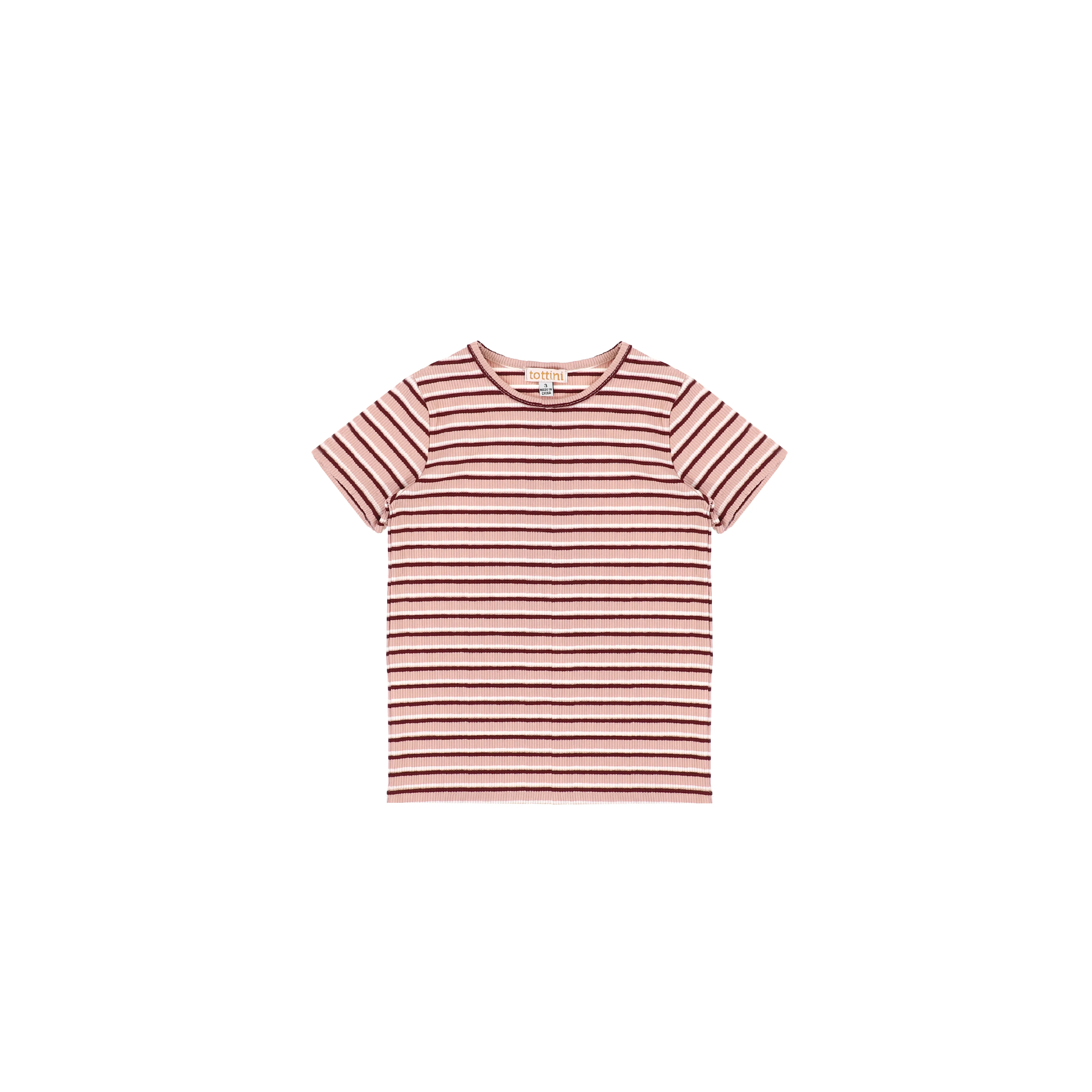 SHORT SLEEVES DOUBLE STRIPE TSHIRT - Image 4