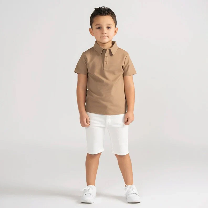 SHORT SLEEVES DRY FIT RIBBED POLO - Image 5