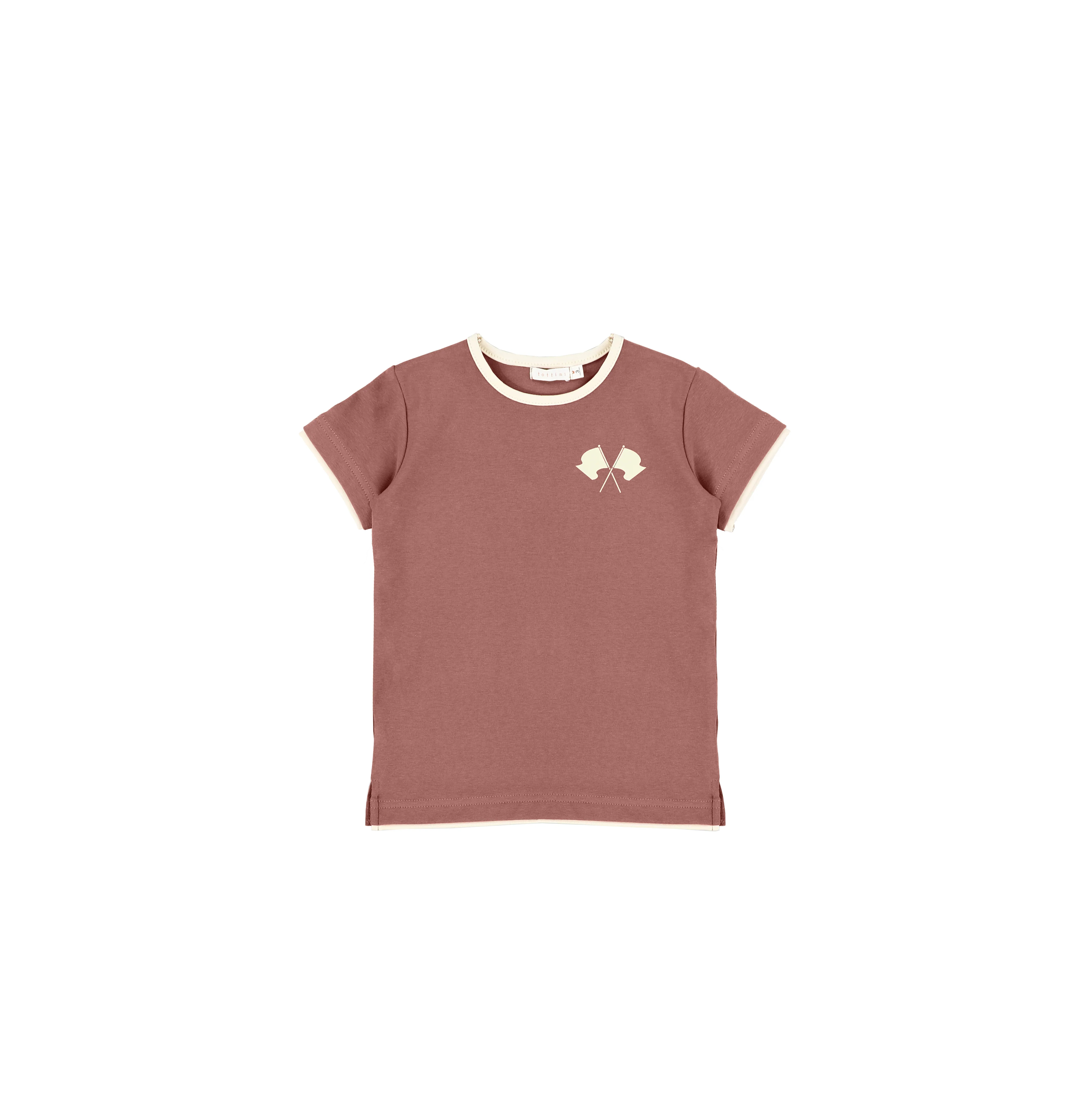 SHORT SLEEVES FLAG TRIM TSHIRT - Image 3