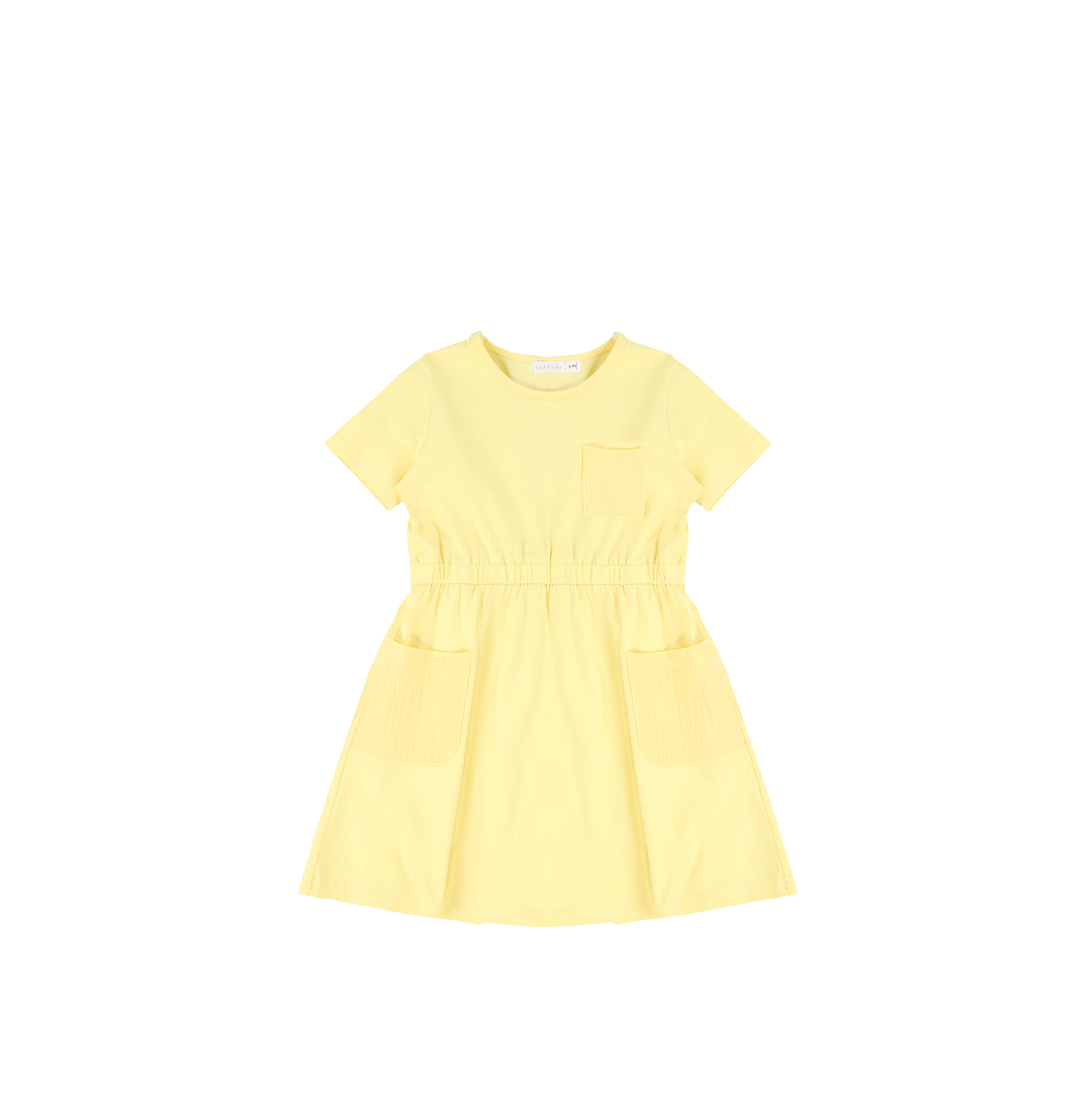 SHORT SLEEVES GAUZE POCKET DRESS - Image 3