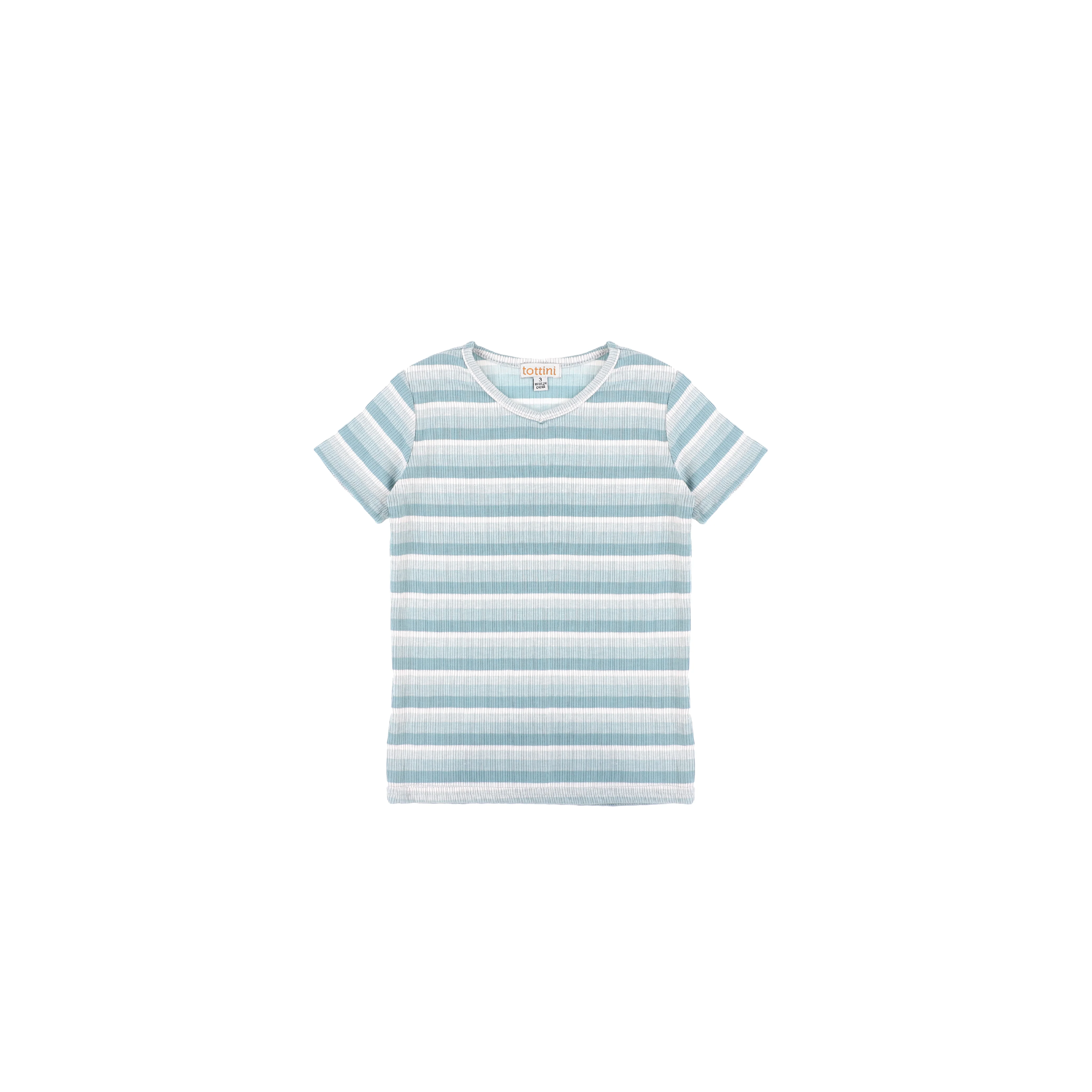 SHORT SLEEVES OMBRE STRIPE TSHIRT - Image 2