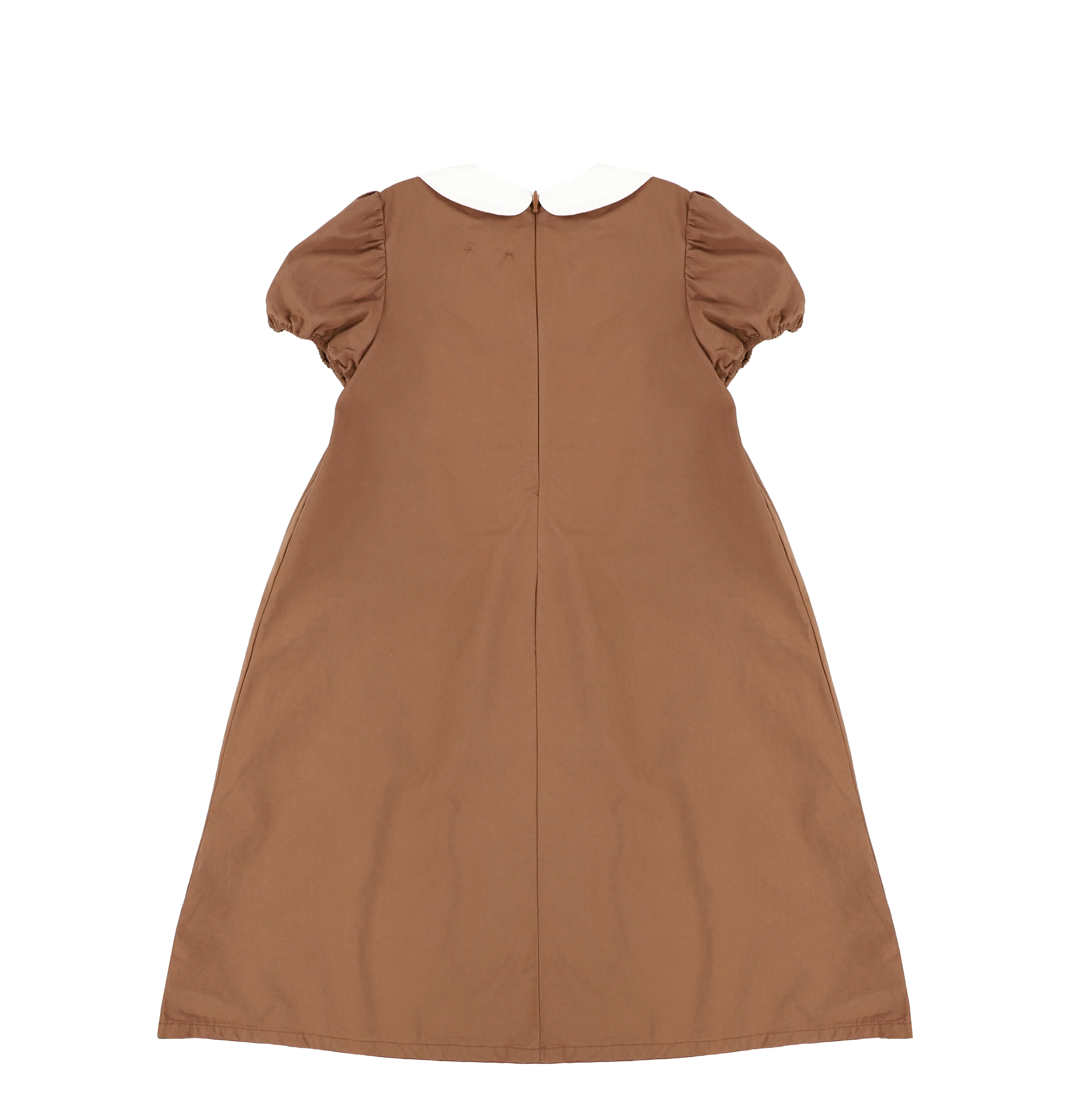 SHORT SLEEVES PETER PAN POPLIN MAXI - Image 4