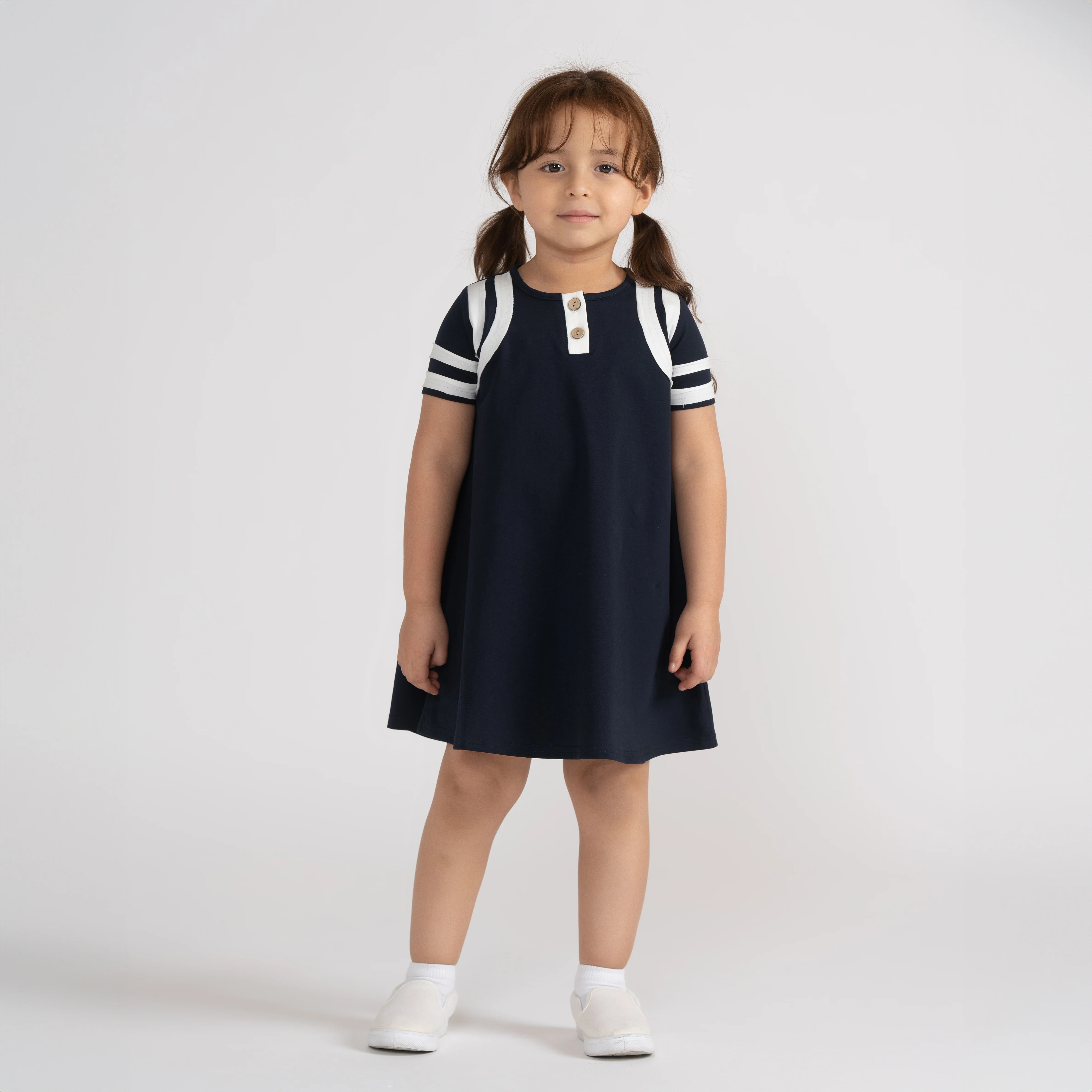 SHORT SLEEVES RAW EDGE DRESS - Image 5