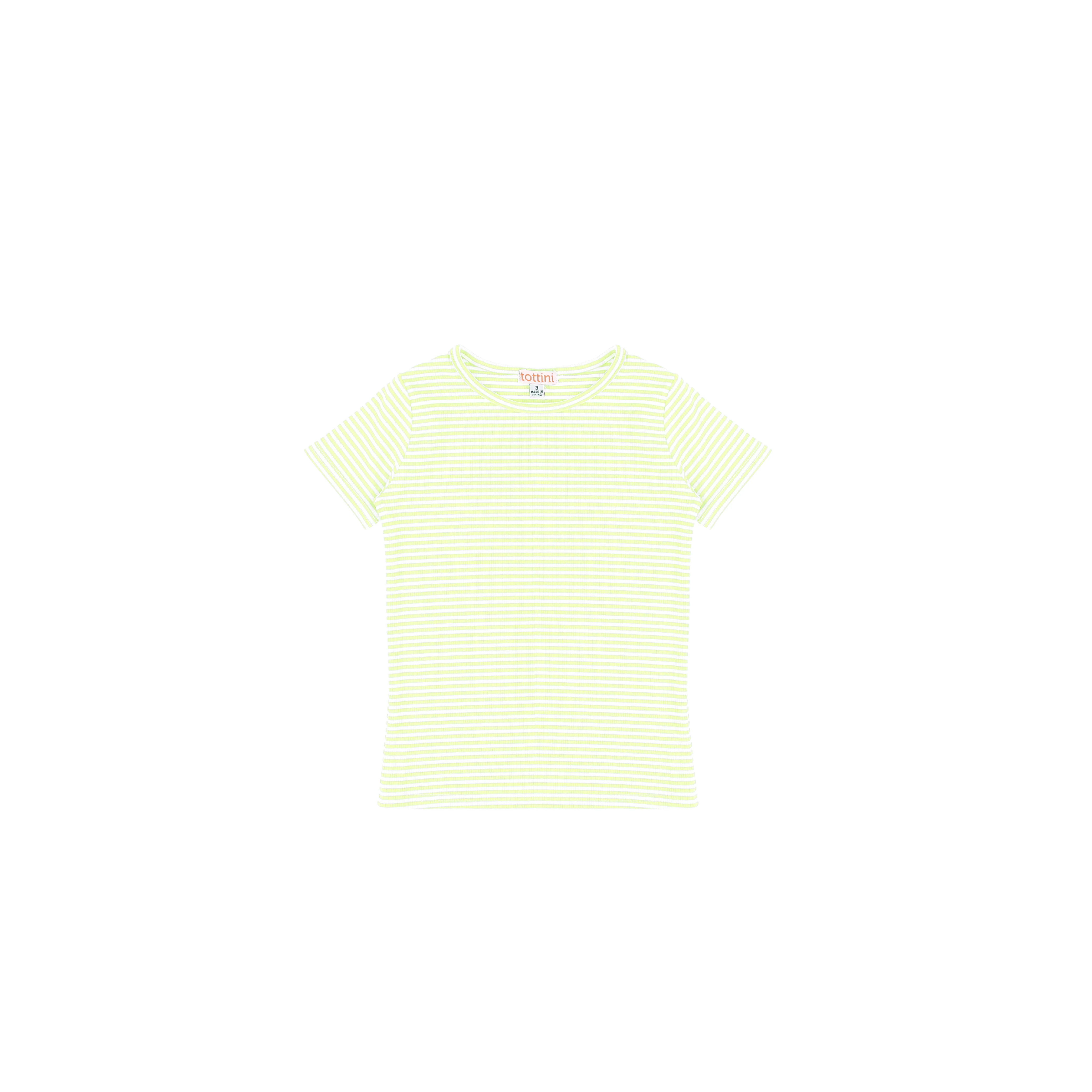 SHORT SLEEVES RIBBED STRIPED TSHIRT