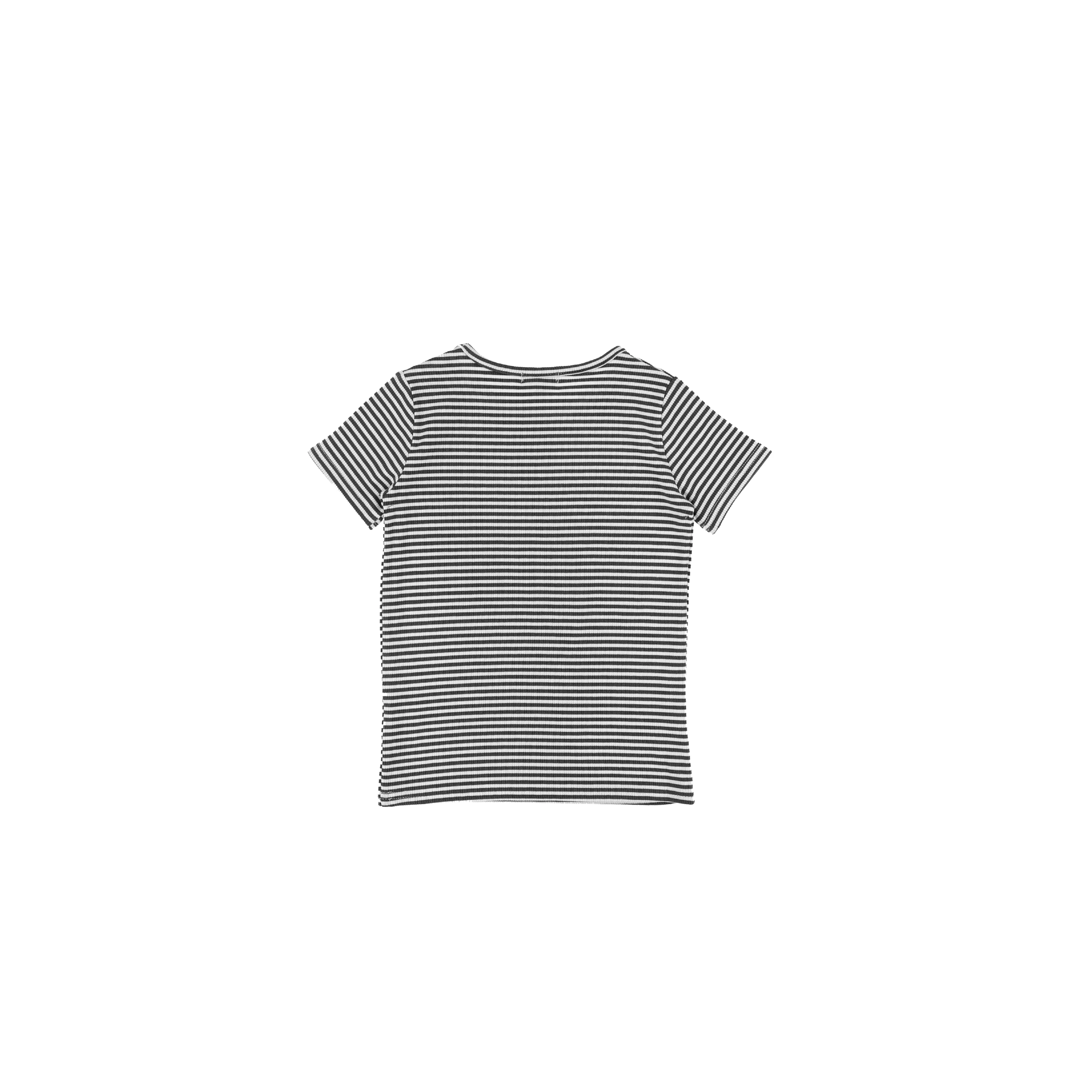 SHORT SLEEVES RIBBED STRIPED TSHIRT - Image 6