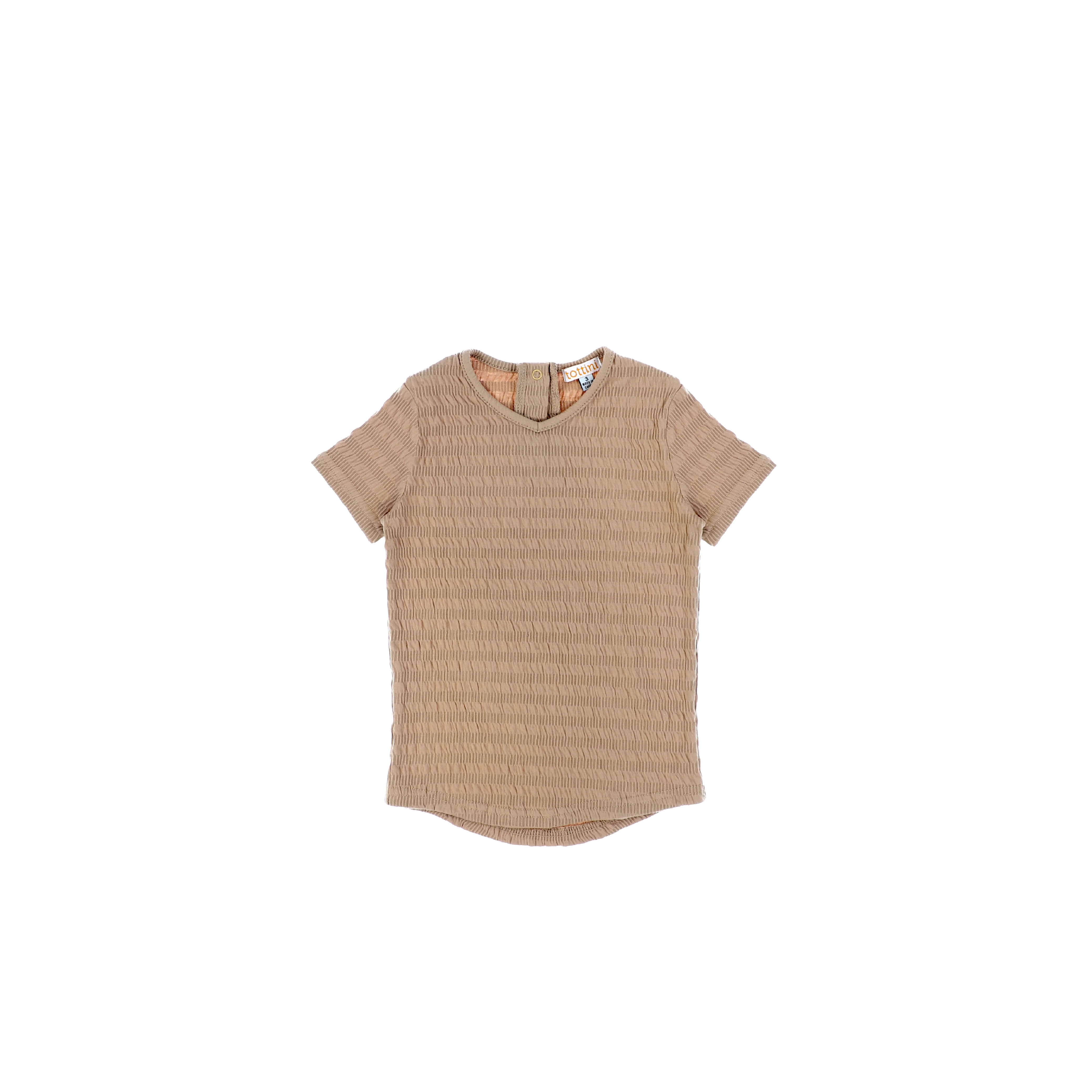 SHORT SLEEVES RIBBED TEXTURED TSHIRT - Image 3