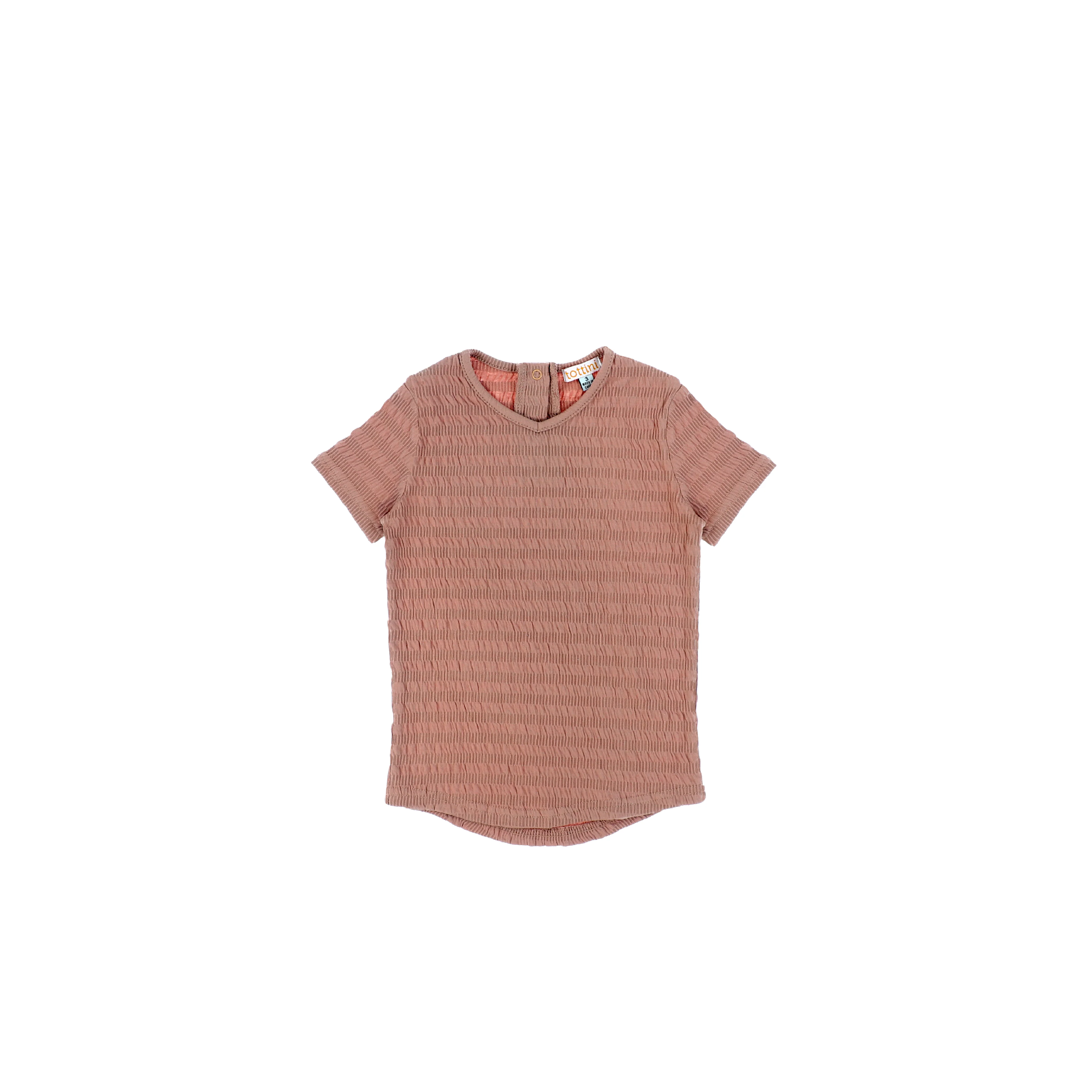 SHORT SLEEVES RIBBED TEXTURED TSHIRT - Image 4