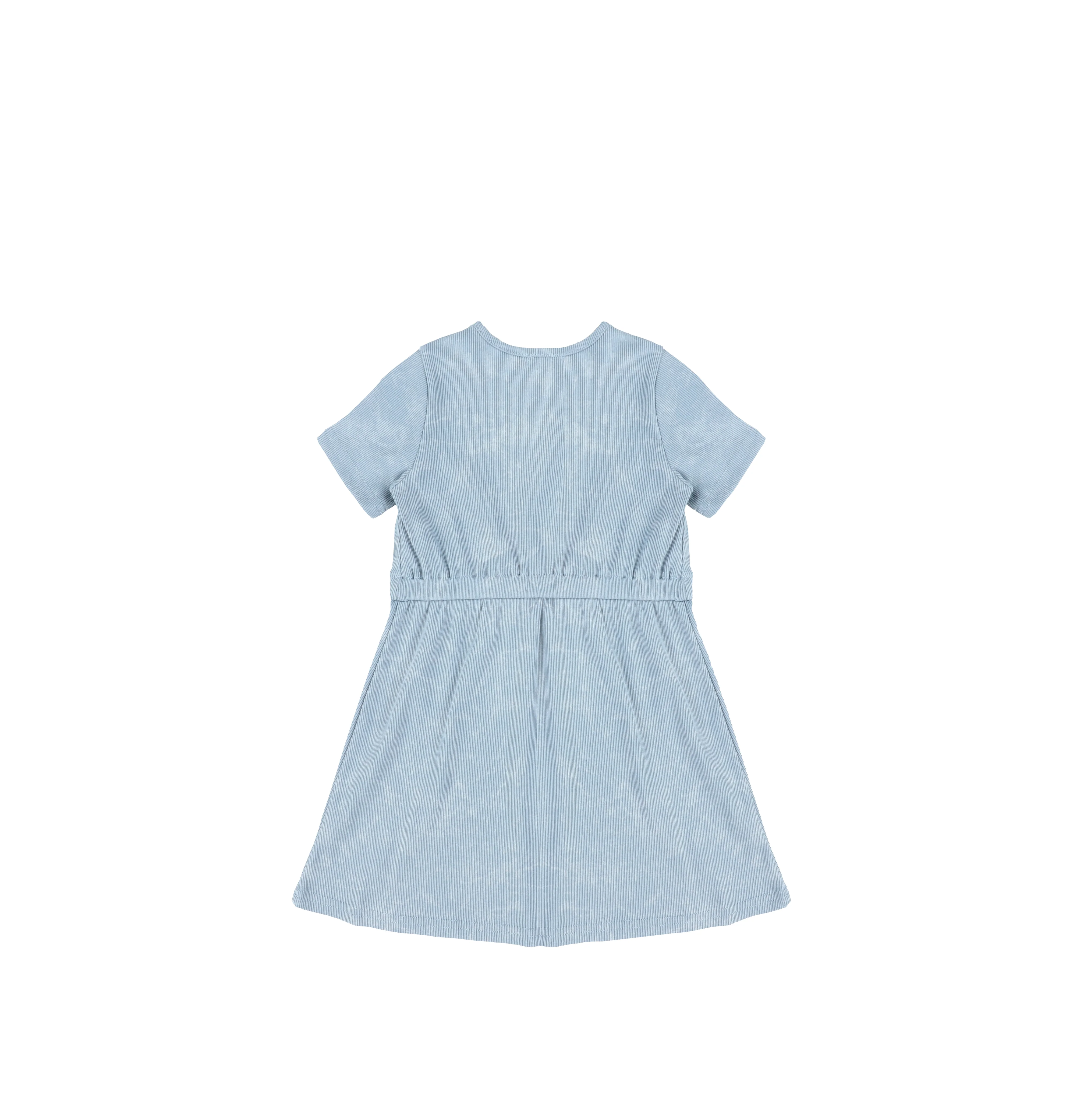 SHORT SLEEVES RIBBED WASH DRESS - Image 5