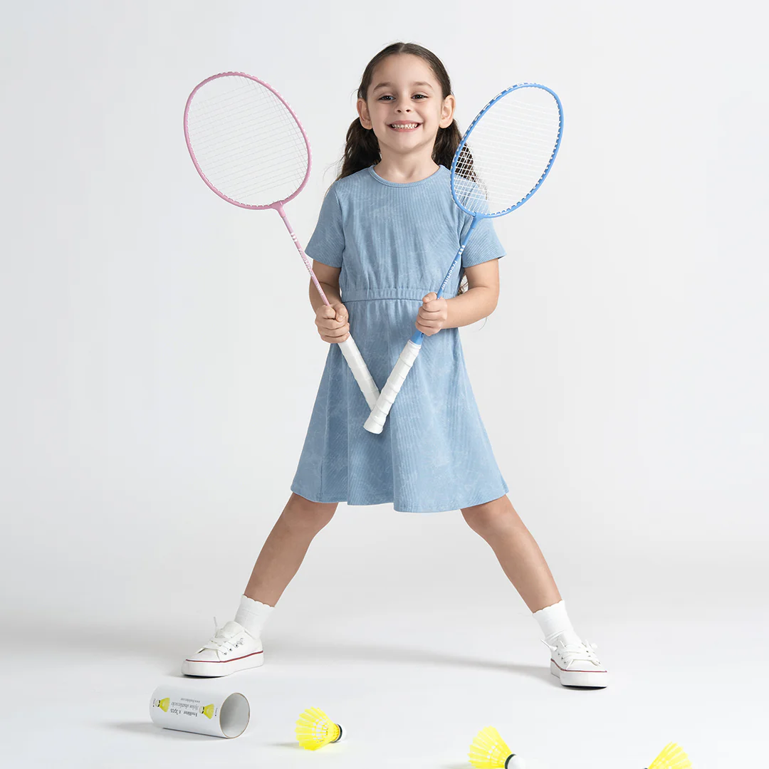 SHORT SLEEVES RIBBED WASH DRESS - Image 6