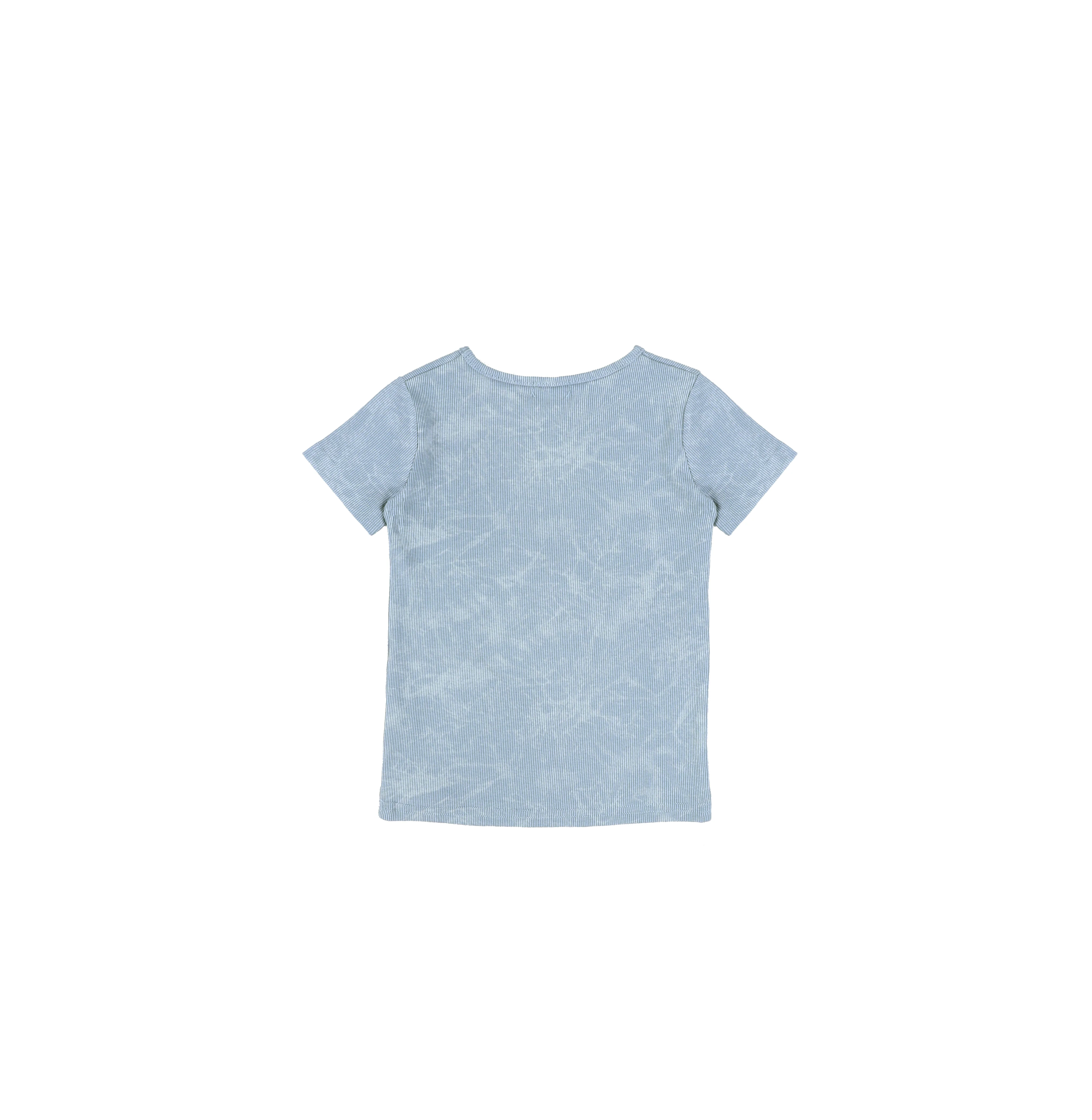 SHORT SLEEVES RIBBED WASH TSHIRT - Image 5