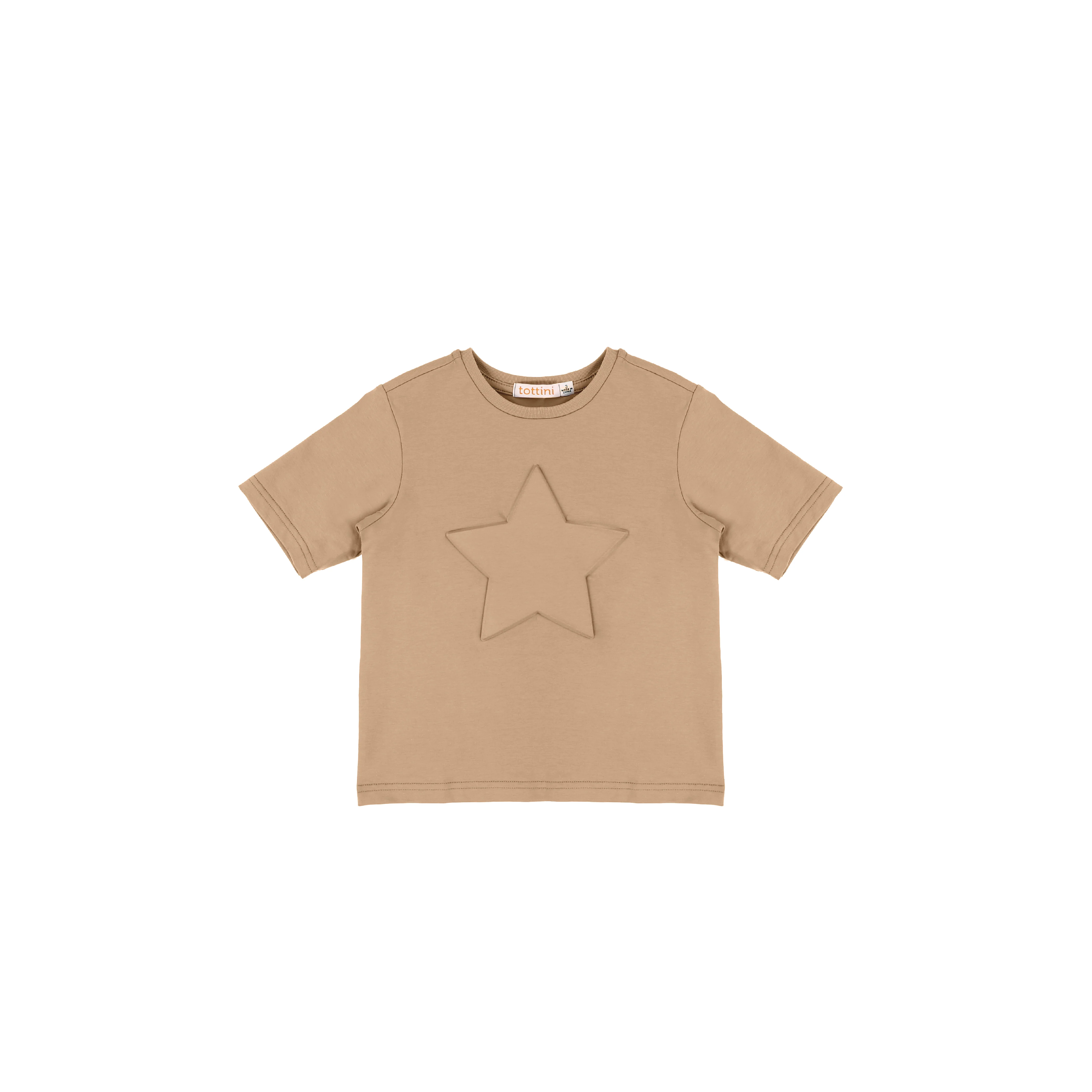 SHORT SLEEVES STAR EMBOSSED TSHIRT - Image 3