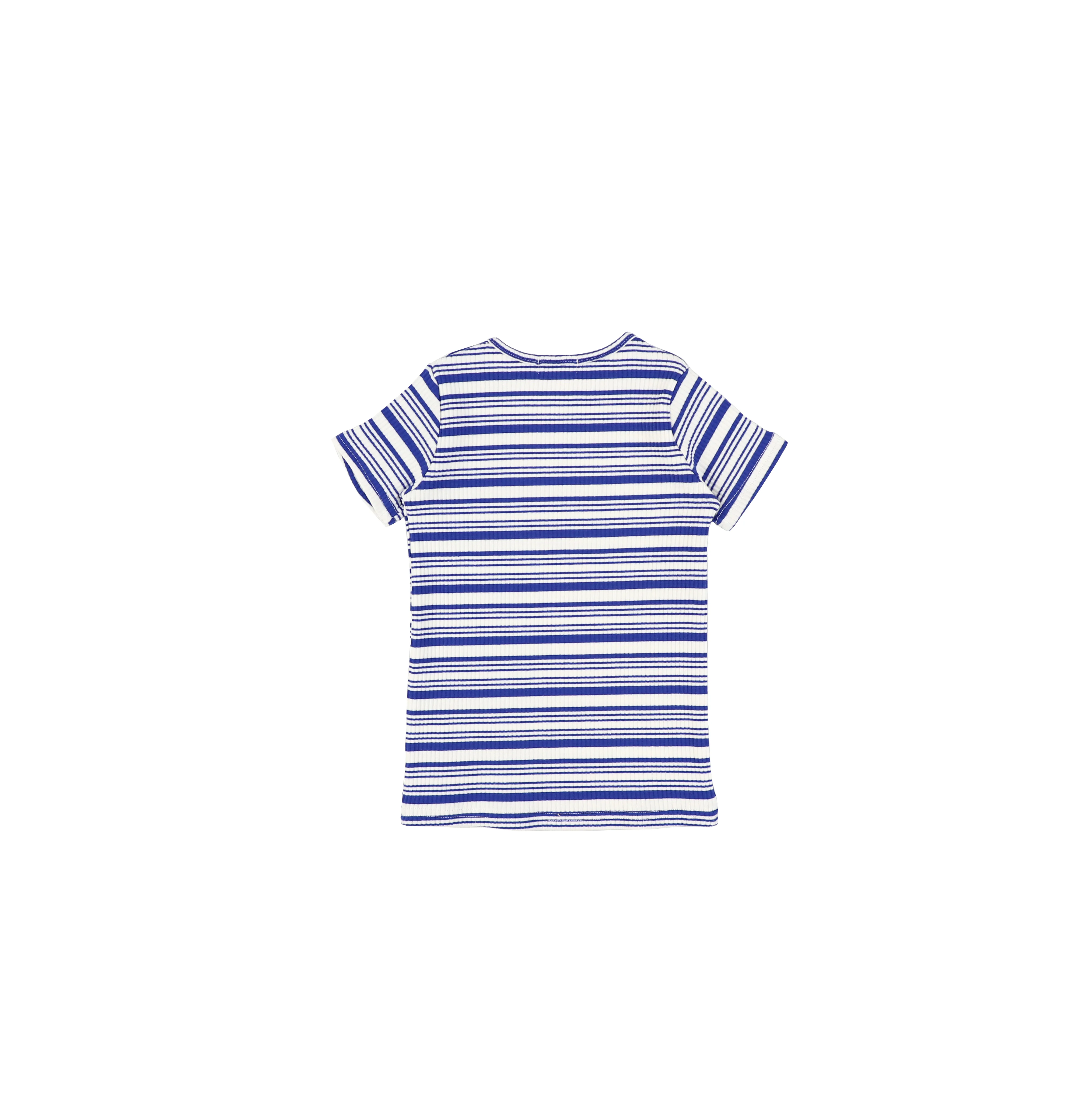 SHORT SLEEVES STRIPED RIBBED TSHIRT - Image 5