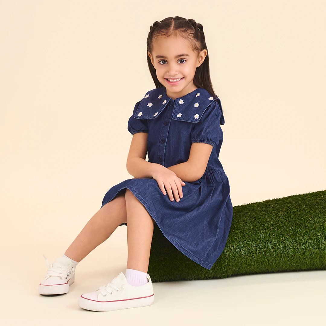 SHORT SLEEVES SUNFLOWER DRESS - Image 3